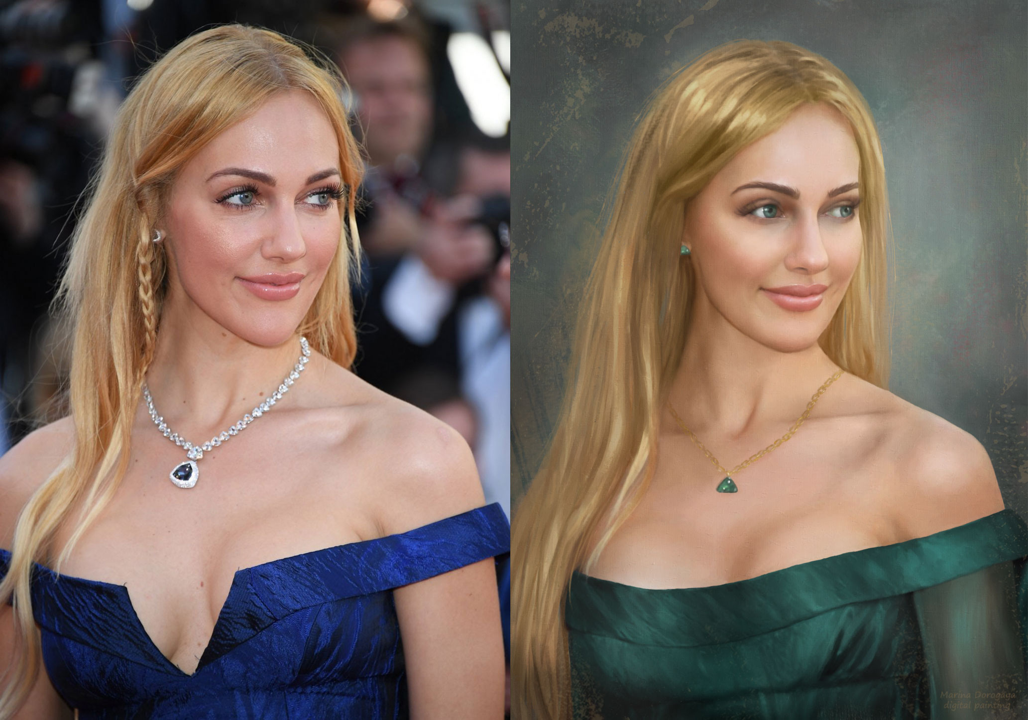 Цифровая живопись по фотографии. Ретушер в Санкт-Петербурге Марина Дорогая