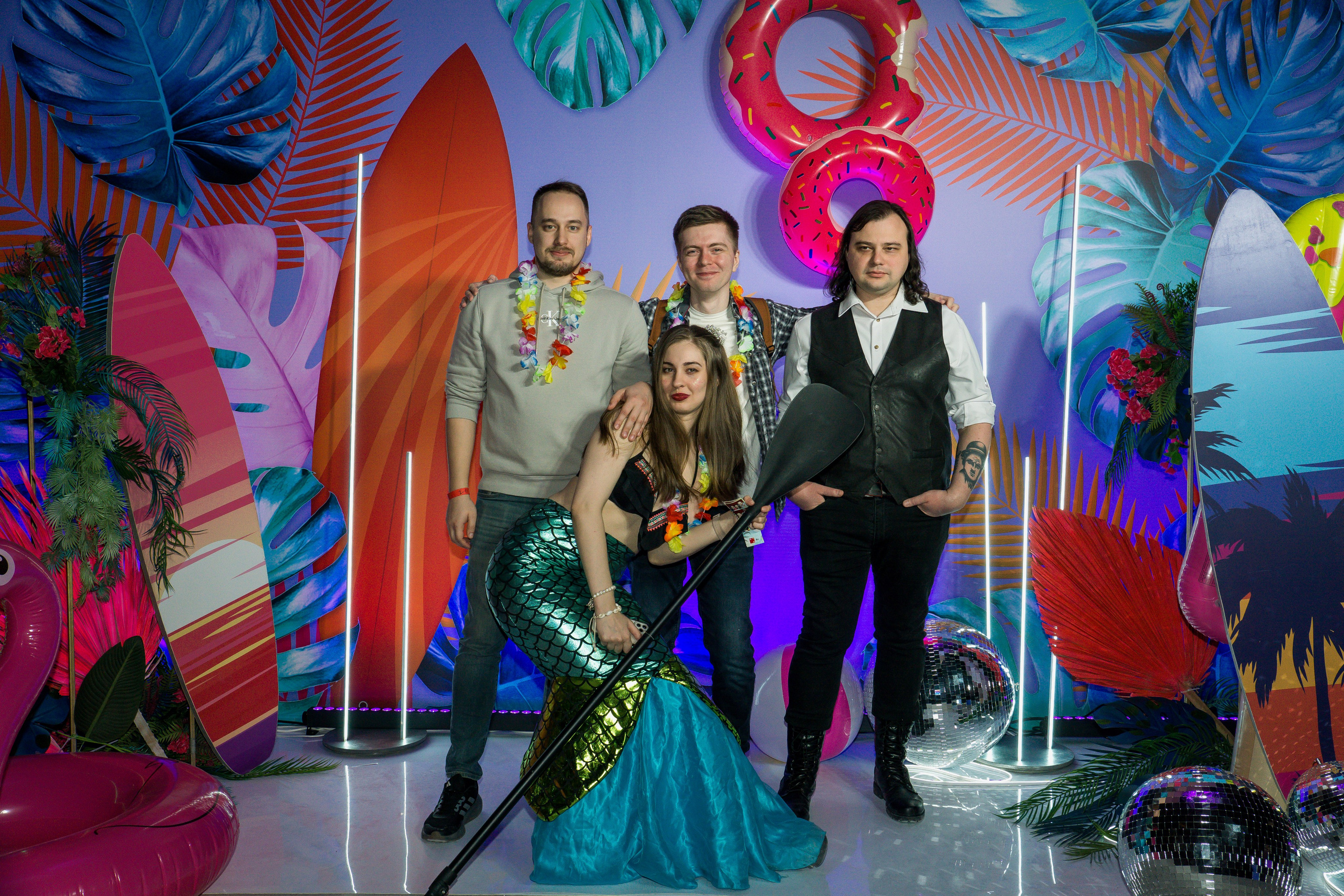 МТС корпоратив Гавайская вечеринка. Фотограф