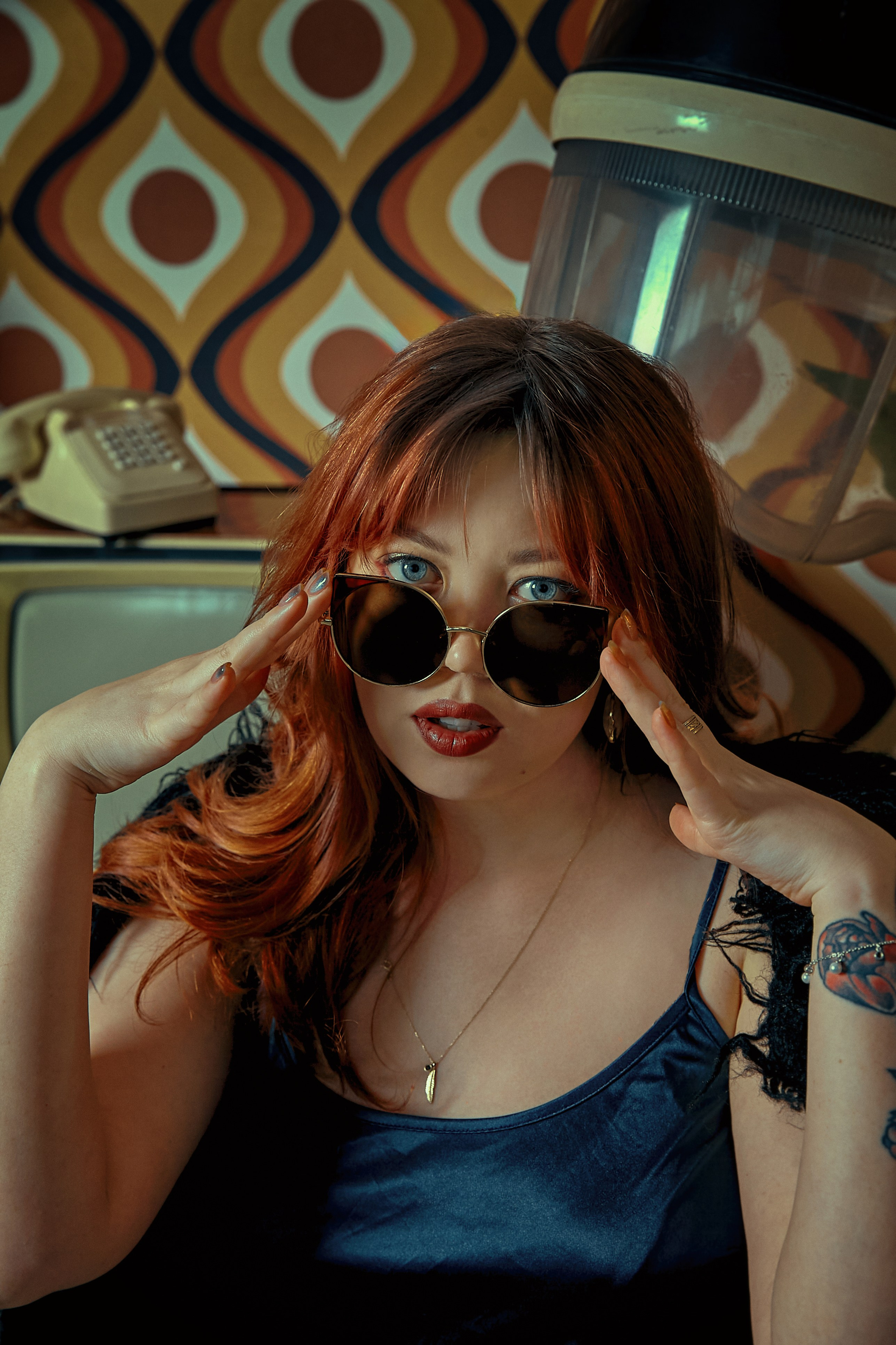 Фотосъемка в студии рыжей девушки. Рекламный фотограф Санкт-Петербург Катерина Мишкель