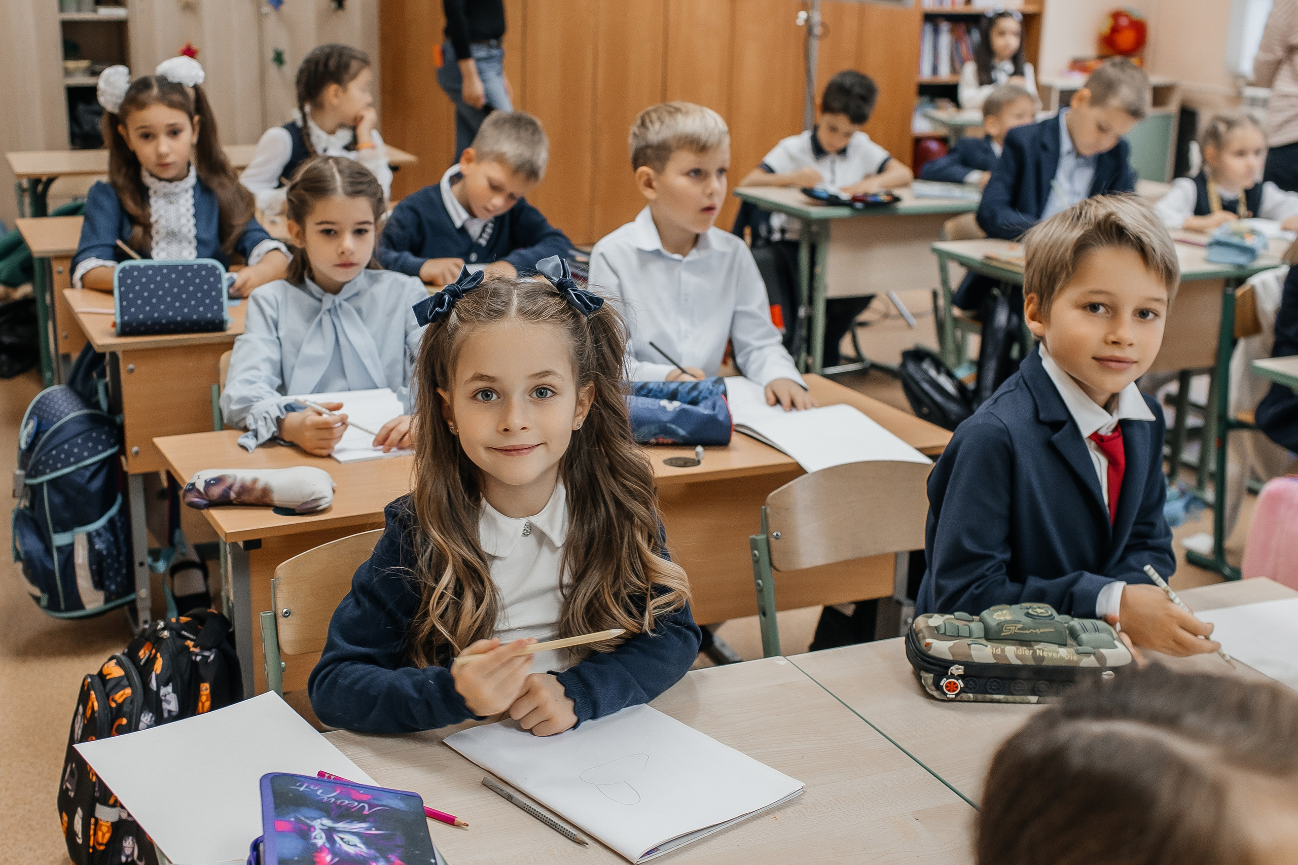 Первоклашки ГБОУ ЦОиС «Москва-98». Семейный фотограф в Москве Наталья Чуб, заказать Фотокнигу