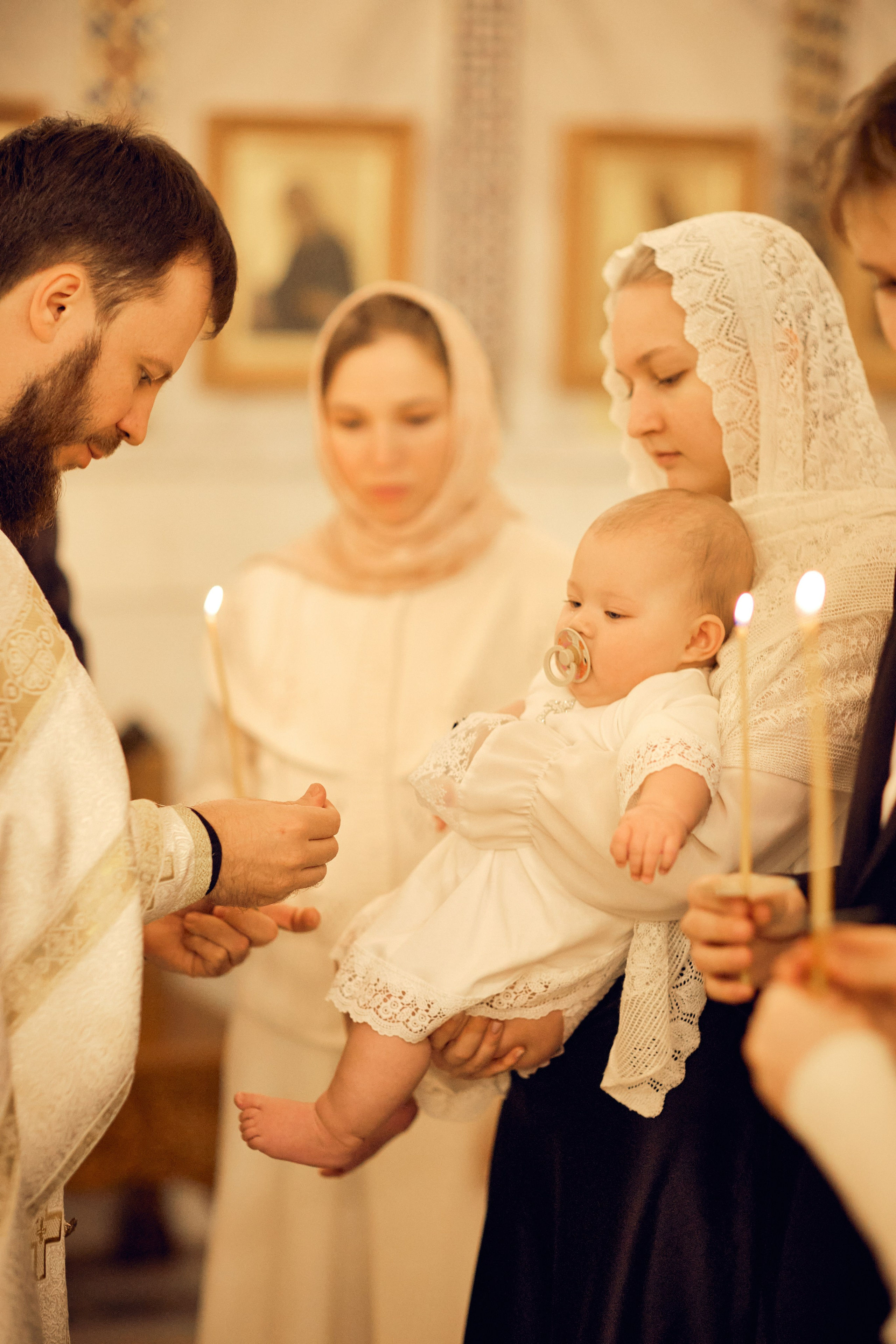 Таинство Крещения. Фотограф Москва|Ясенево Яна Новокрещенных