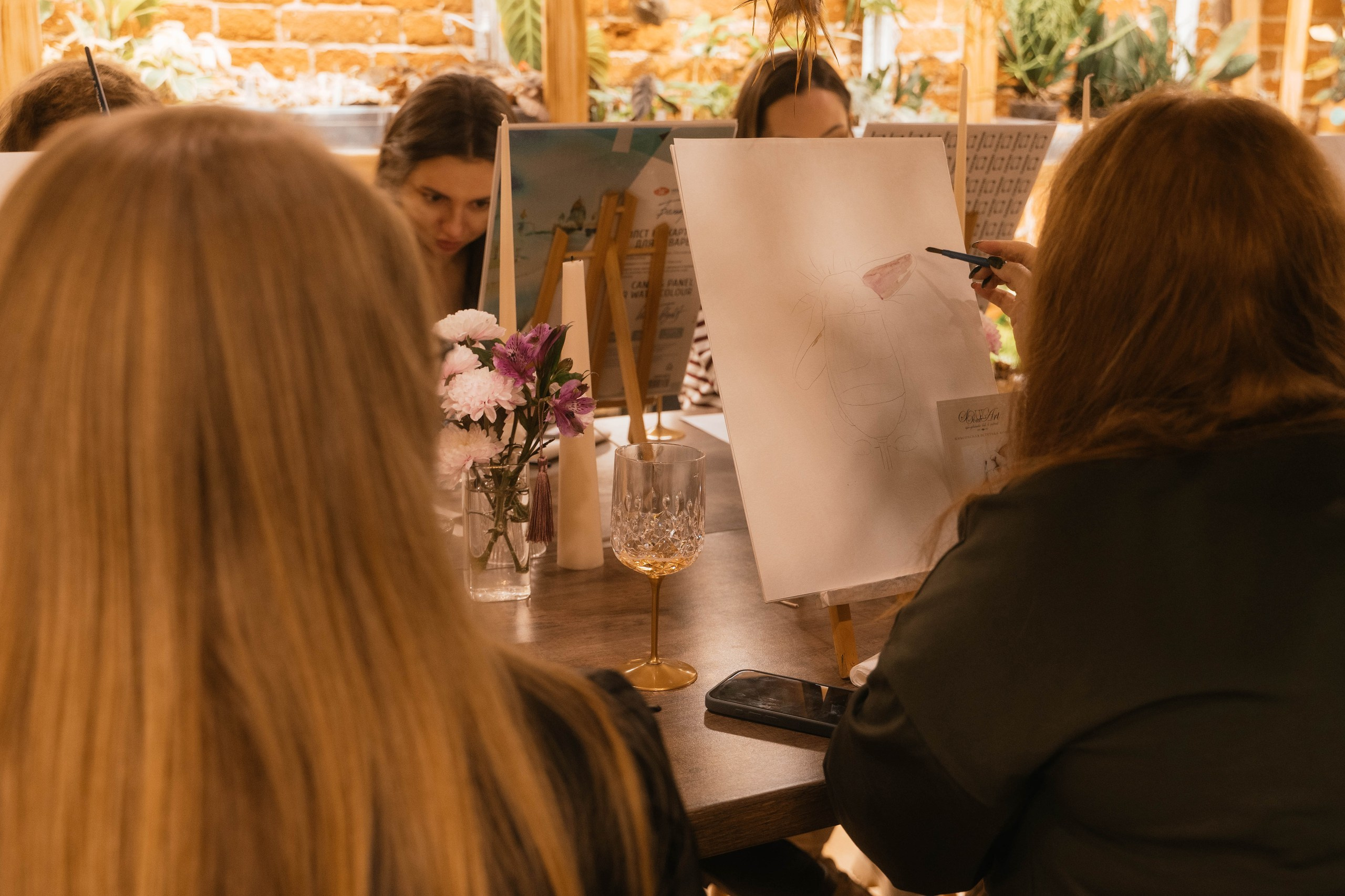 Мастер-класс по рисованию на день рождения. Свадебный, семейный фотограф в Рязани Лена Брант