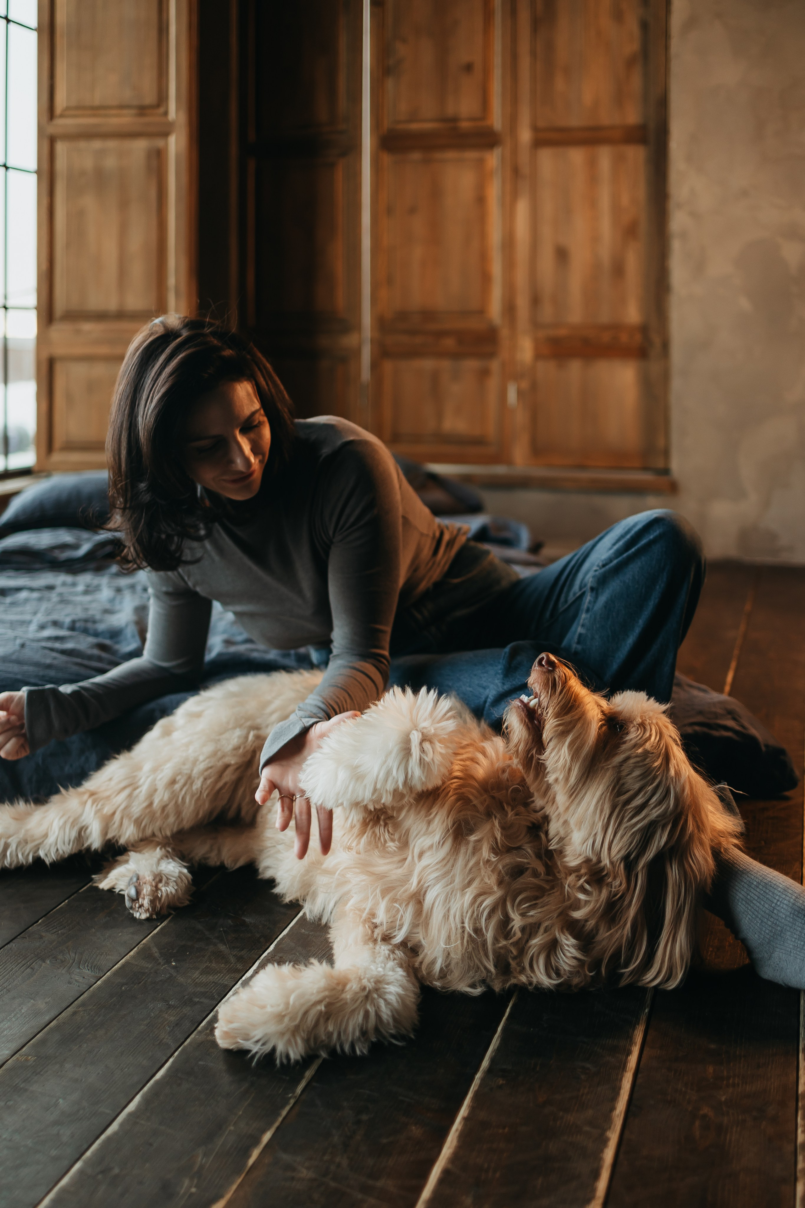 Алина и Фиби. Фотограф-анималист в Санкт-Петербурге Алина Яхонт