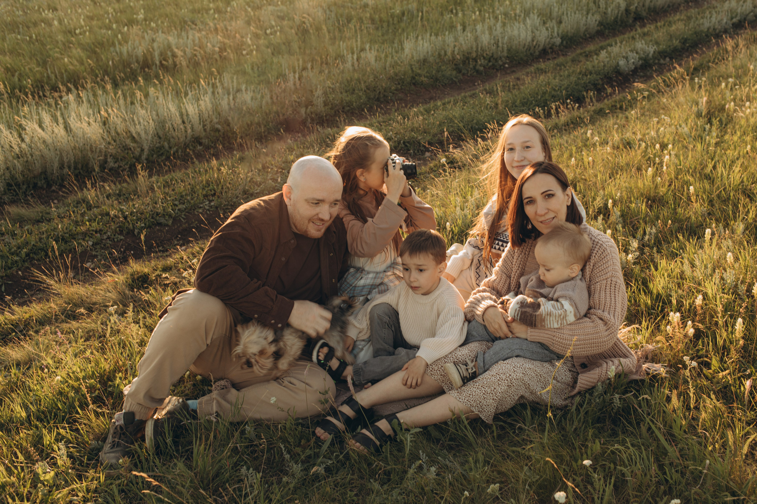 Саша, Лиля, Лолита, Амалия, Герман, Роберт и Рикки. Семейный фотограф в Москве Валерия Мясникова