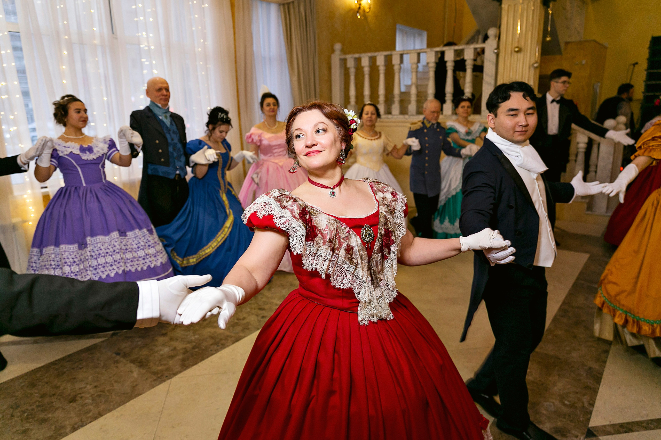Рождественский бал школы исторического танца «Отражение». Фотограф в Новосибирске Сергей Белов