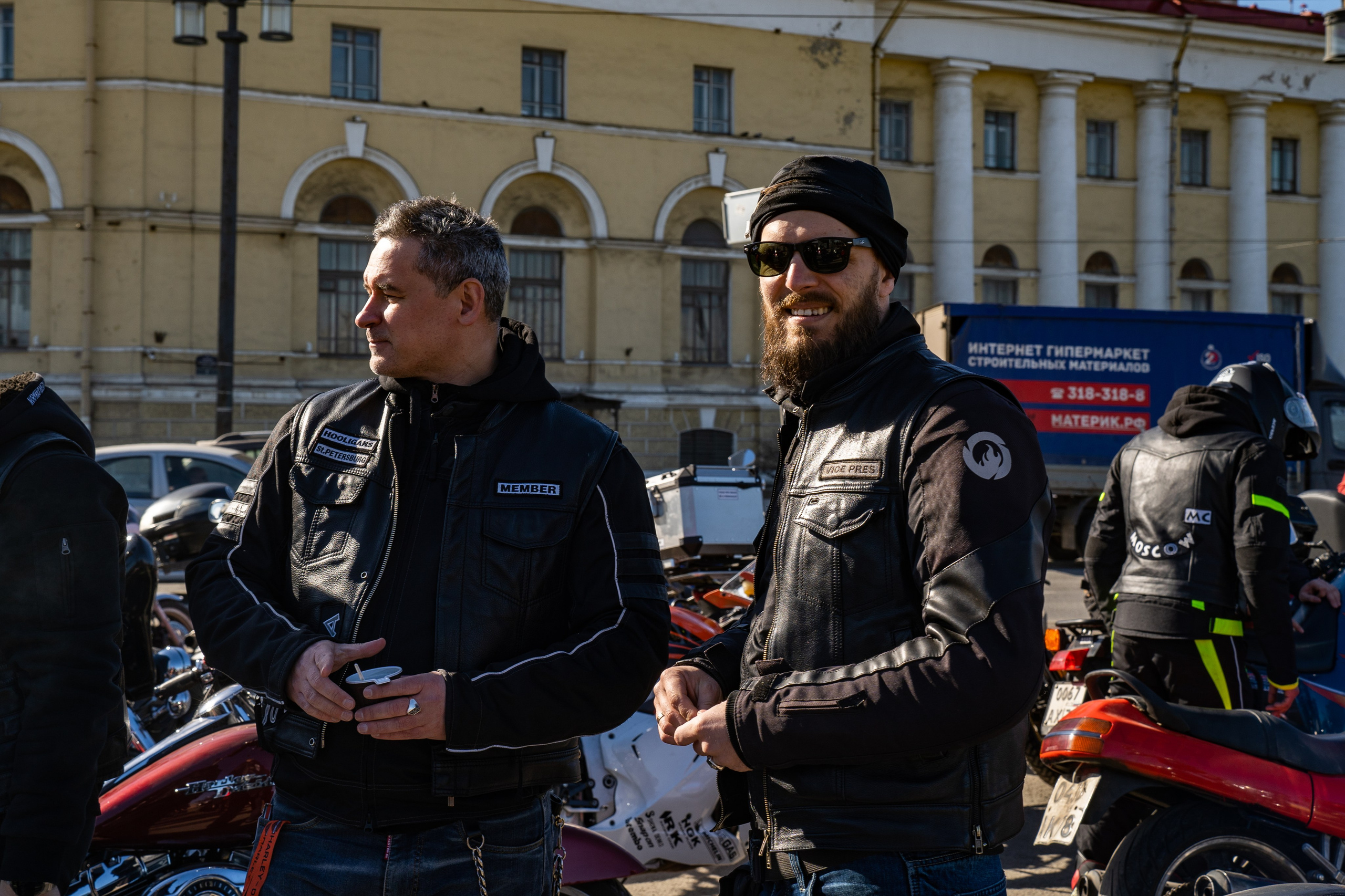 Весенний прохват мотоклуба Normans Riders MC. Концертный и репортажный фотограф в Санкт-Петербурге Слава Пахомов