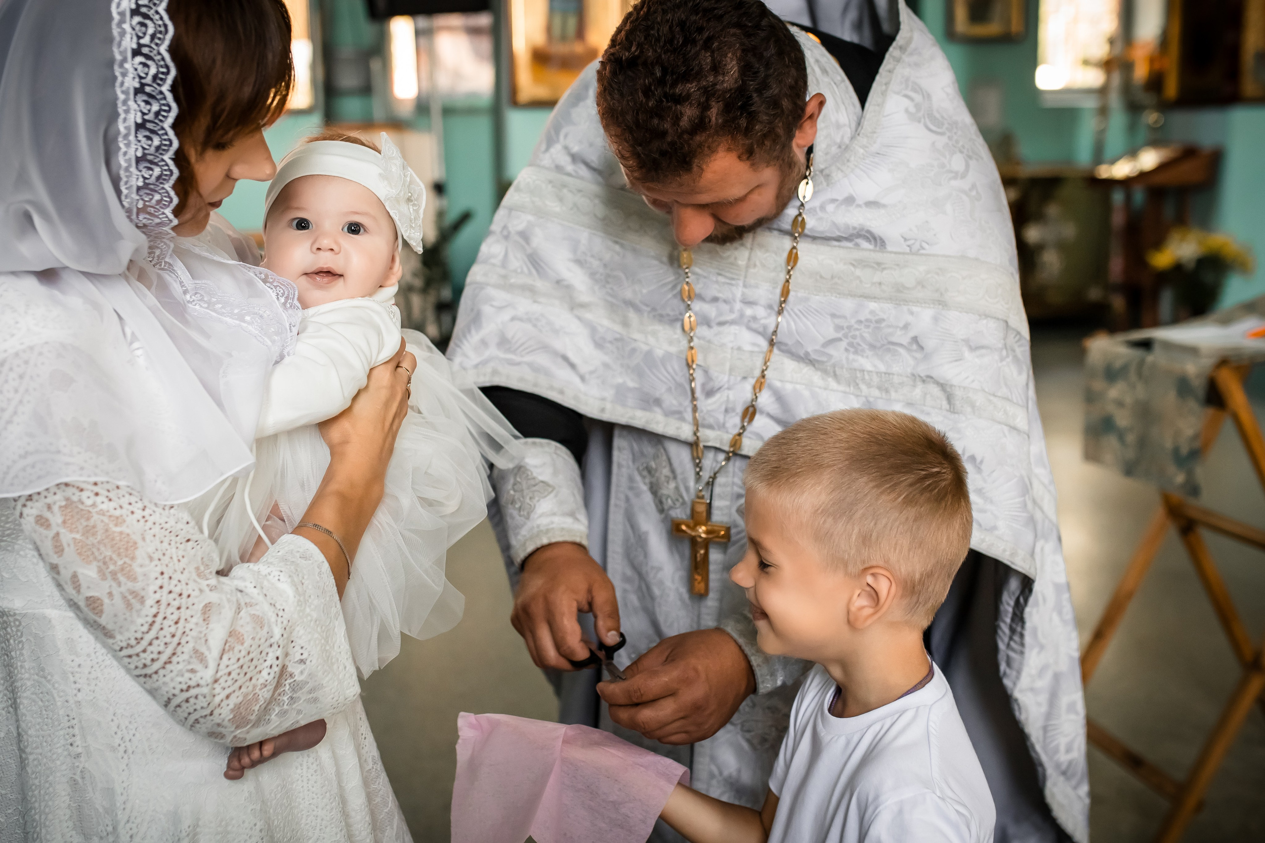 Крещение Милании и Эмилии