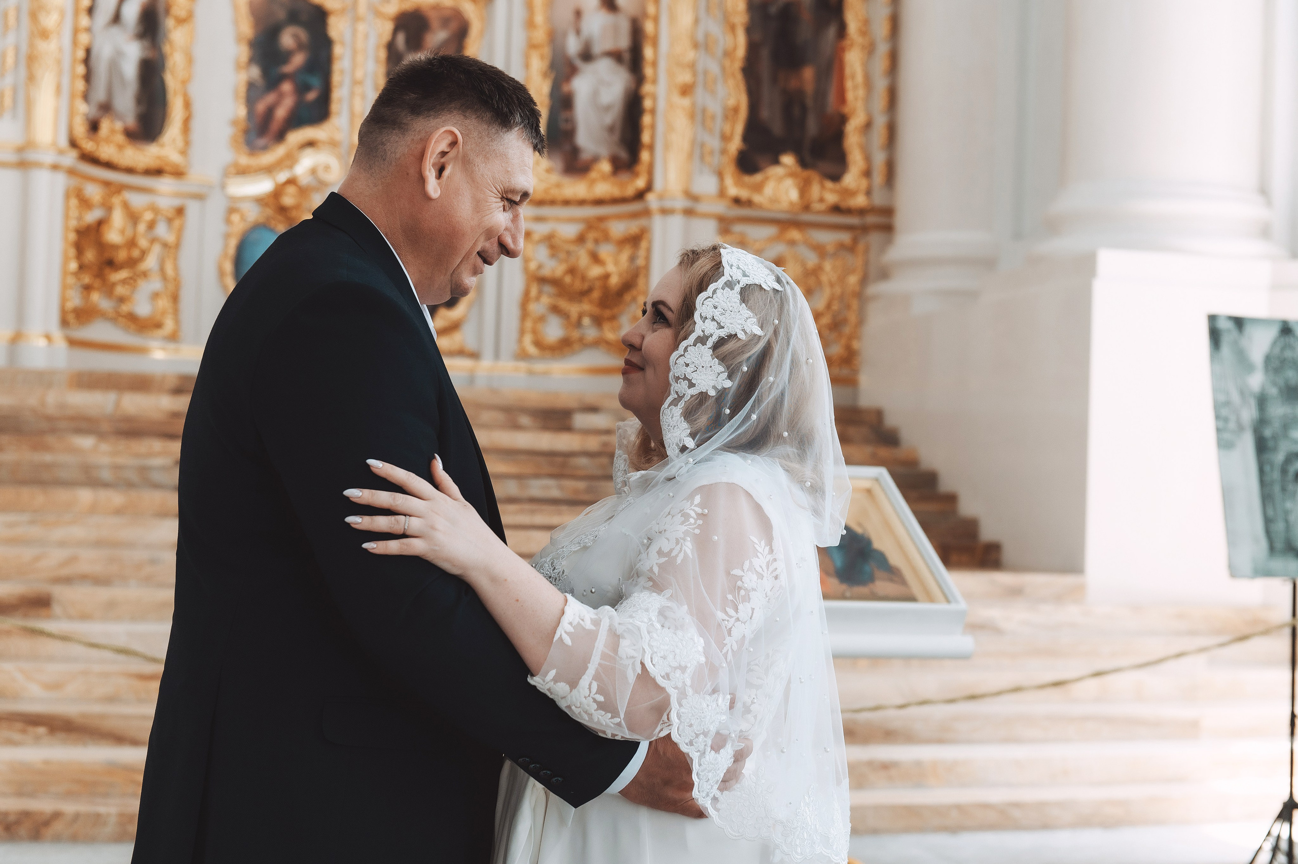 Алена и Сергей. смольный собор. Свадебный и семейный фотограф в Санкт-Петербурге — Мария Черепанова