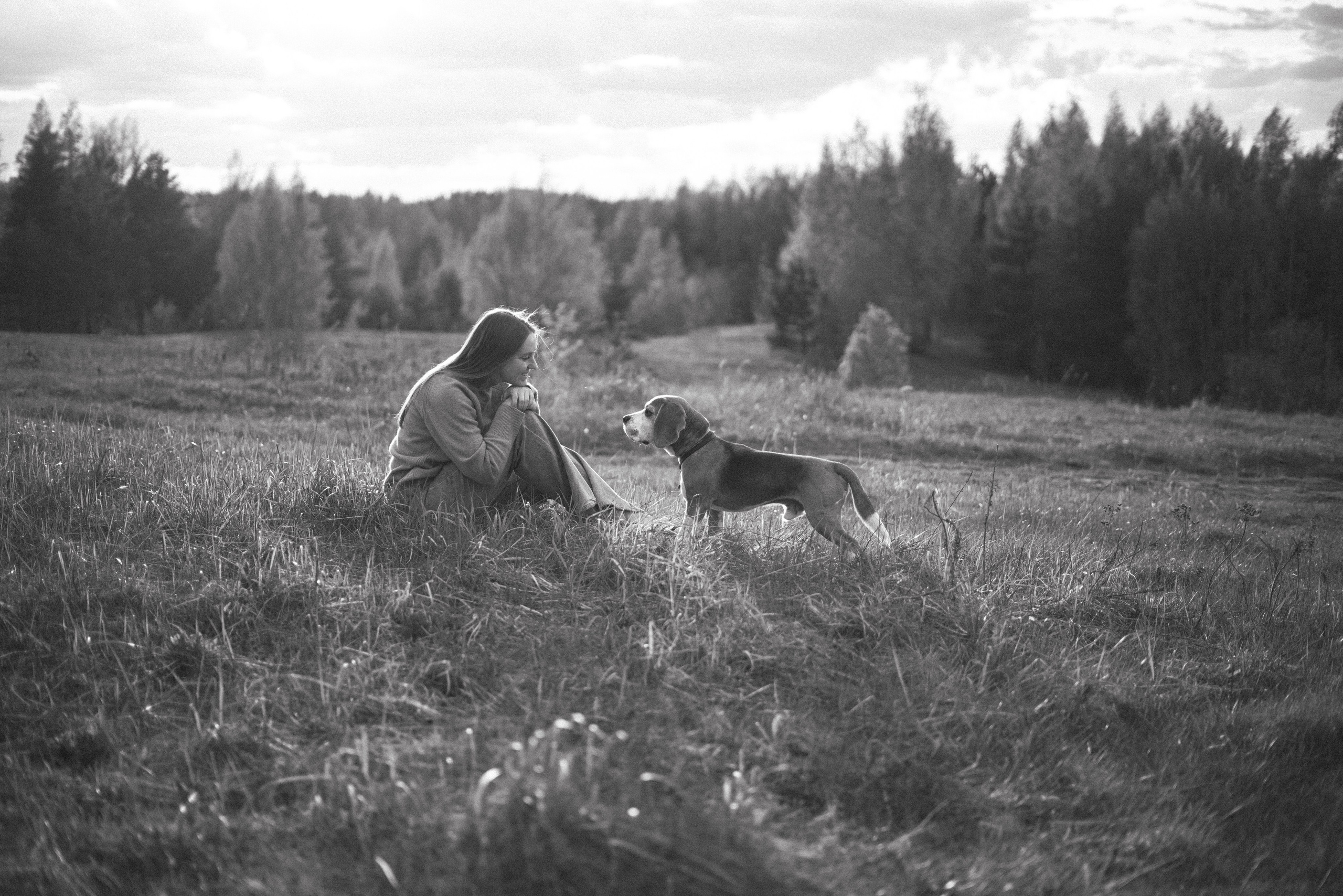 Юля и Зайфер. Фотограф анималист Осипчикова Мария