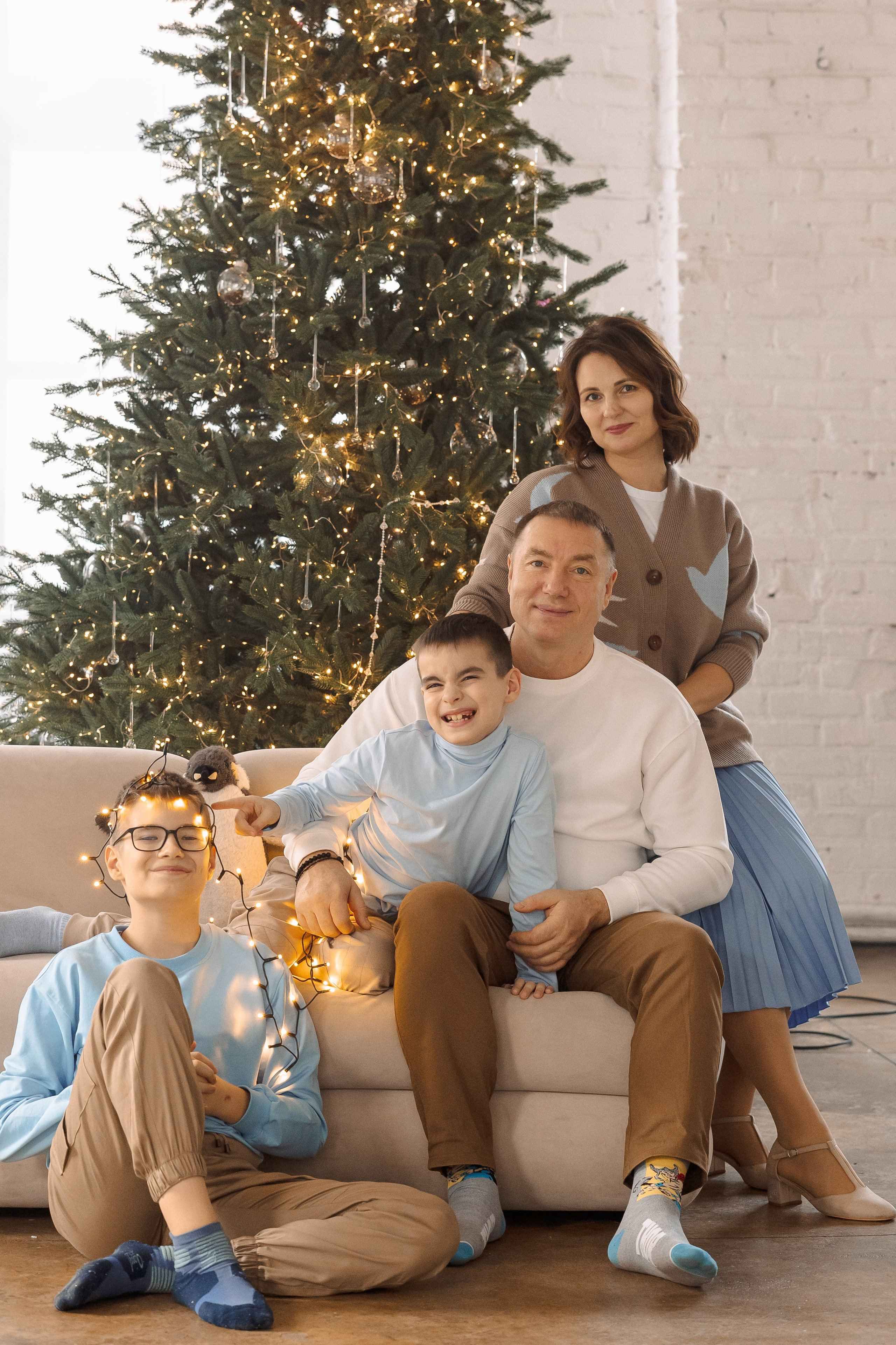 Веселая Новогодняя история. Семейный Фотограф в Москве Евгения Симоненко