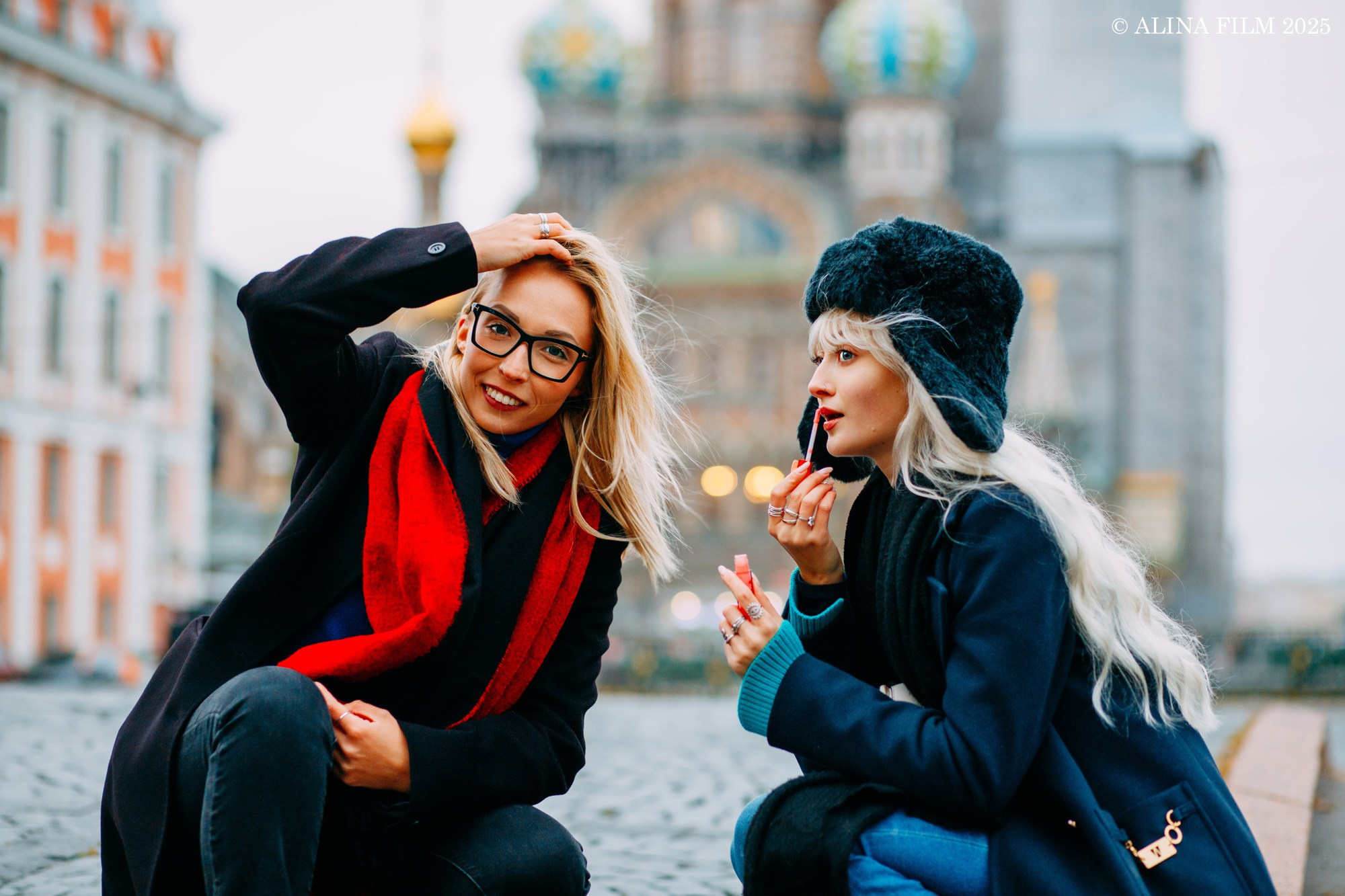 Приключение итальянок в России. Фотограф в Санкт-Петербурге Alina Film