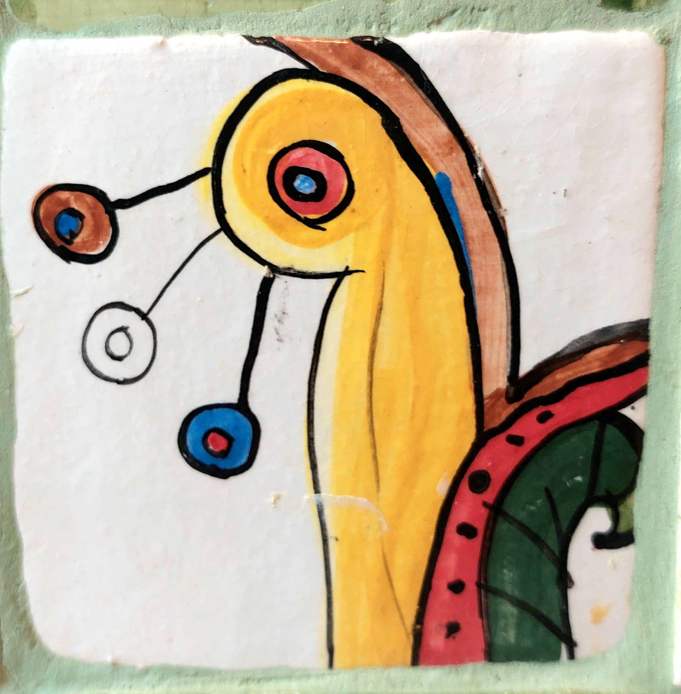 Много плиток-цветочков. Керамика с историей. Елена Рогалёва