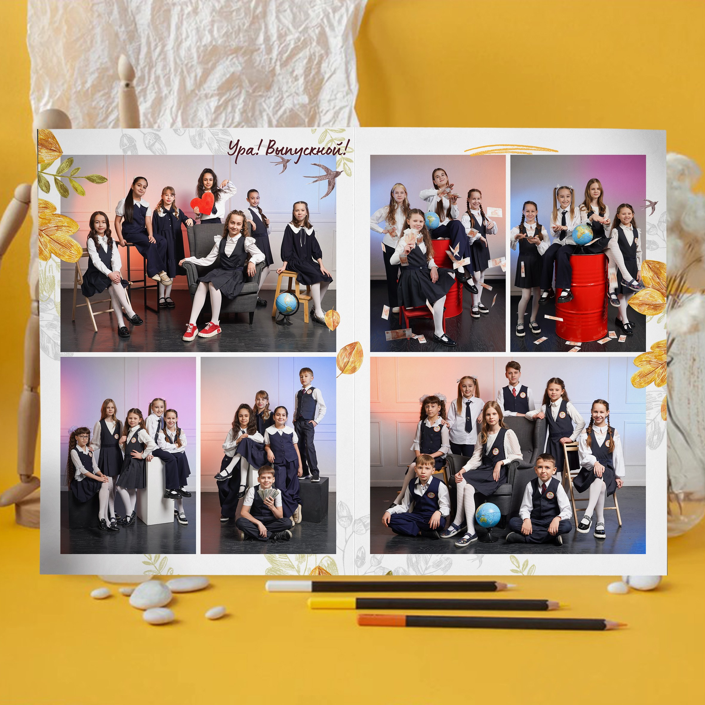 Осенний дизайн выпускных альбомов в Красноярске от AlbomKras 🍁📚. AlbomKras -выпускные альбомы Красноярска с авторским дизайном и качественной фотосъемкой! ⭐⭐⭐⭐⭐ 5.0