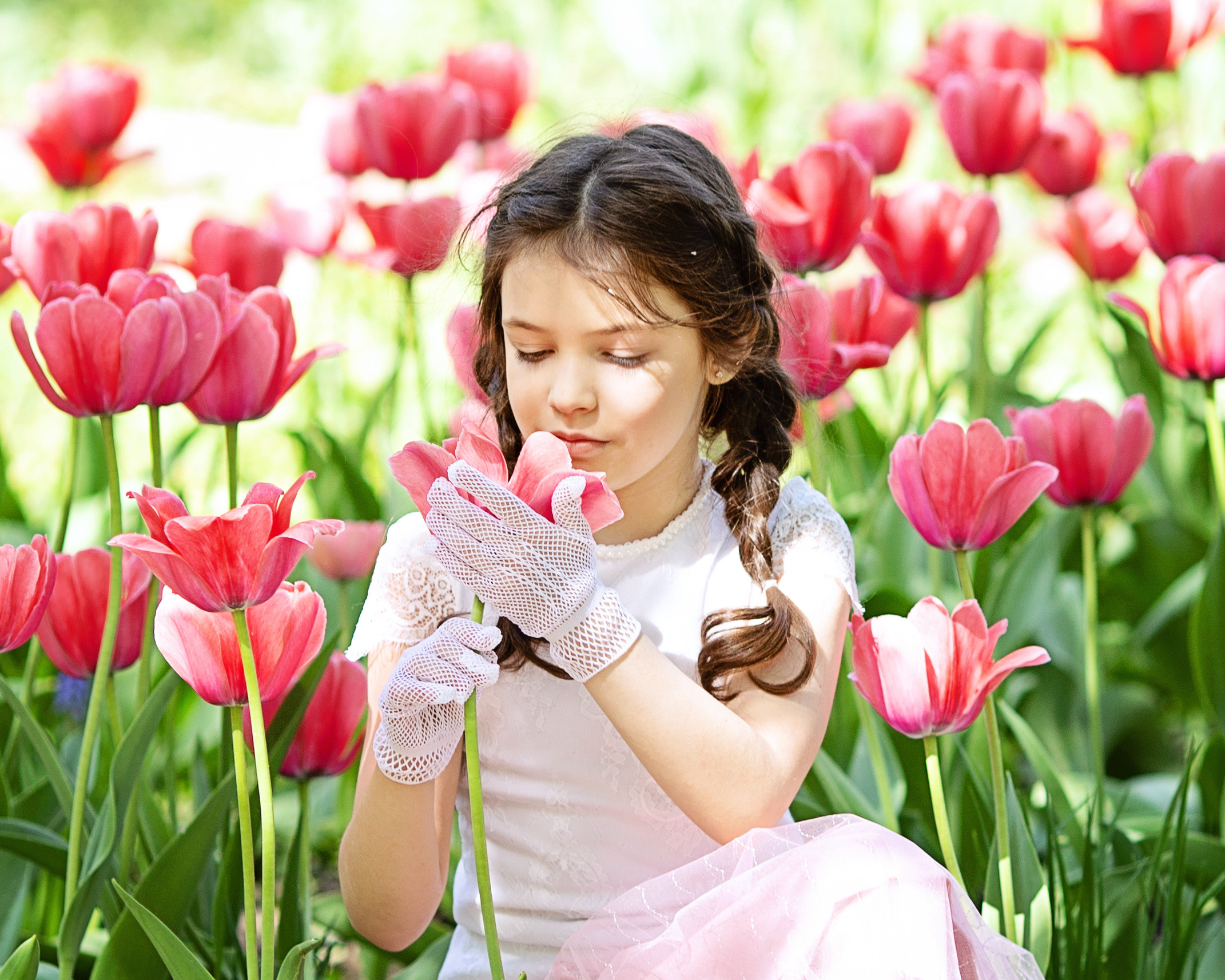 Варя в цветущем саду. Актерское и модельное портфолио. Фотограф в Москве Екатерина Коломеец