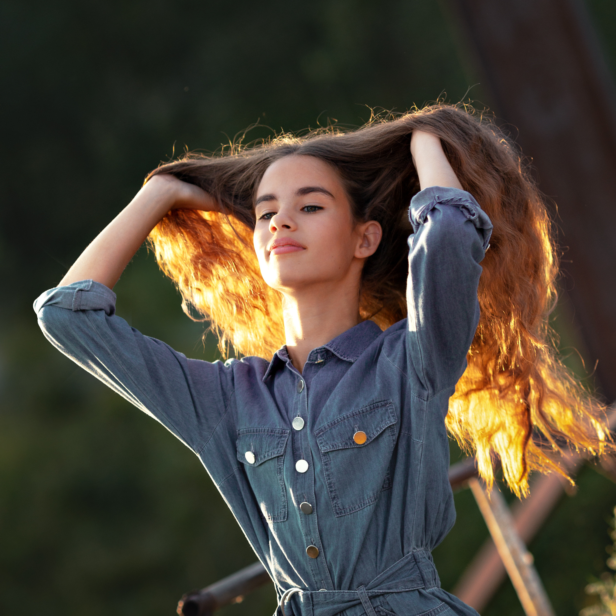 Закат на заброшенной ГЭС. Актерское и модельное портфолио. Фотограф в Москве Екатерина Коломеец