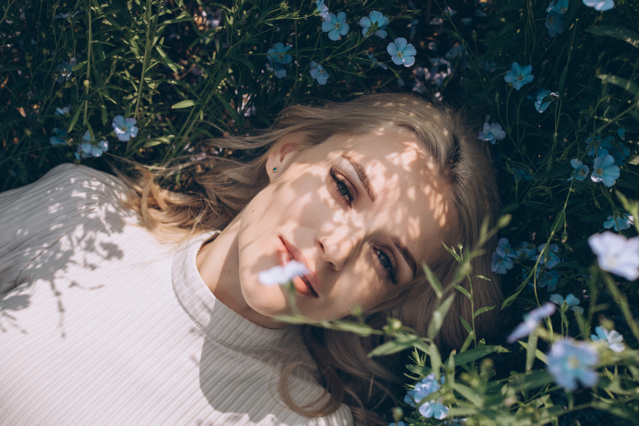 Фотосессия в поле льна. Свадебный и семейный фотограф в Краснодарском крае Мария Данилкина