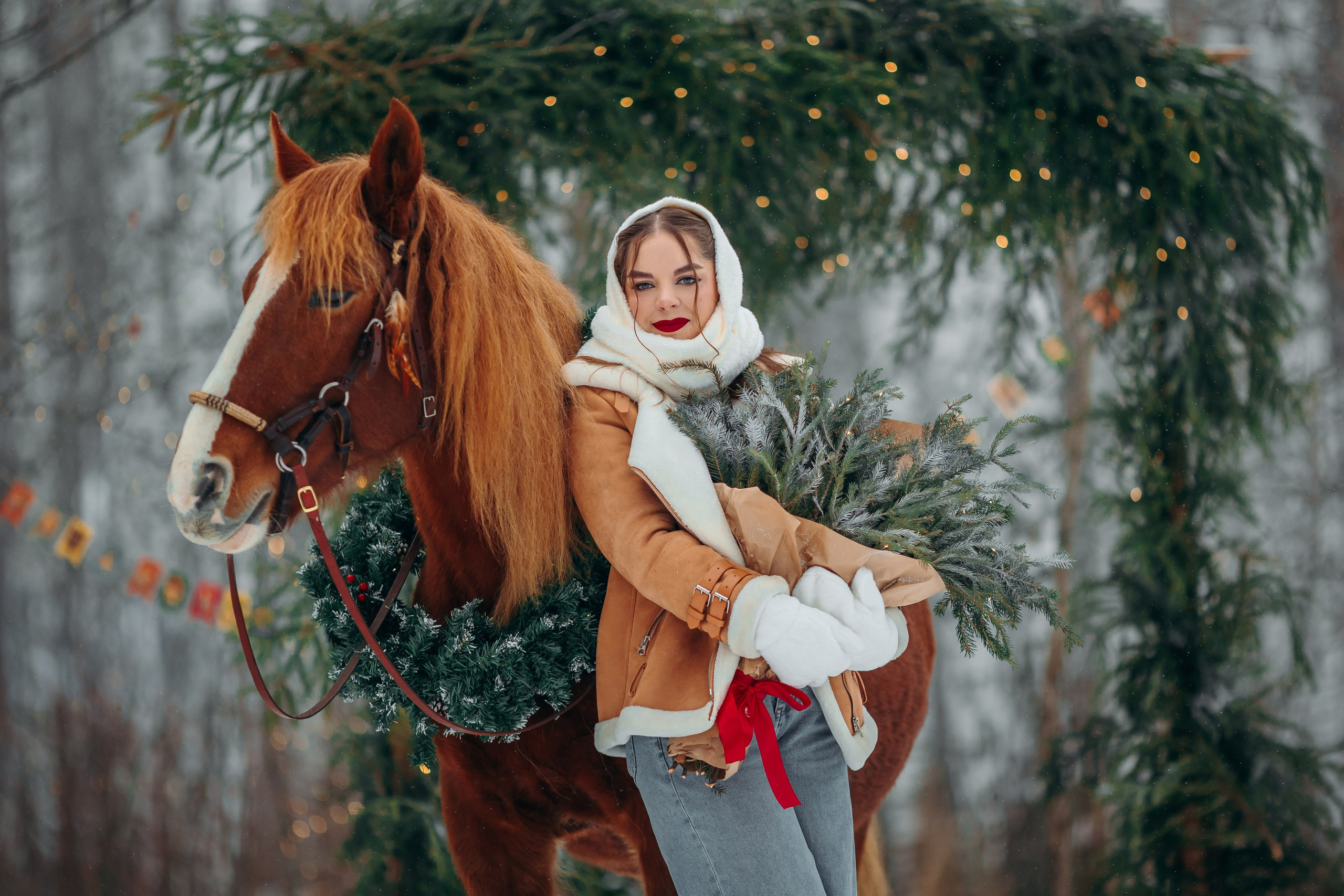 Тариф Новогодний 2025-2026. Анна Молчанова конный фотограф в Тюмени | фотосессии с лошадьми Тюмень