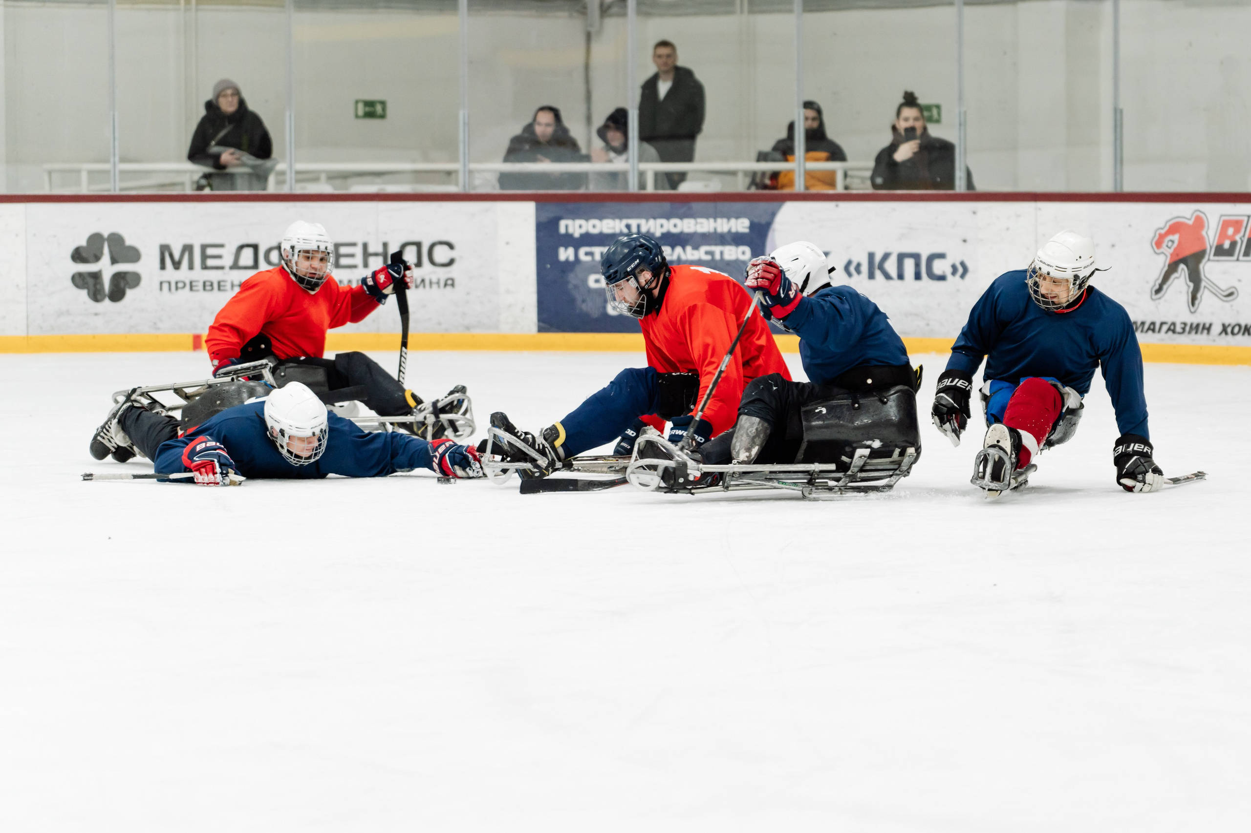 Игра в следж хоккей приуроченная 23.02.26 в арене Сталкер