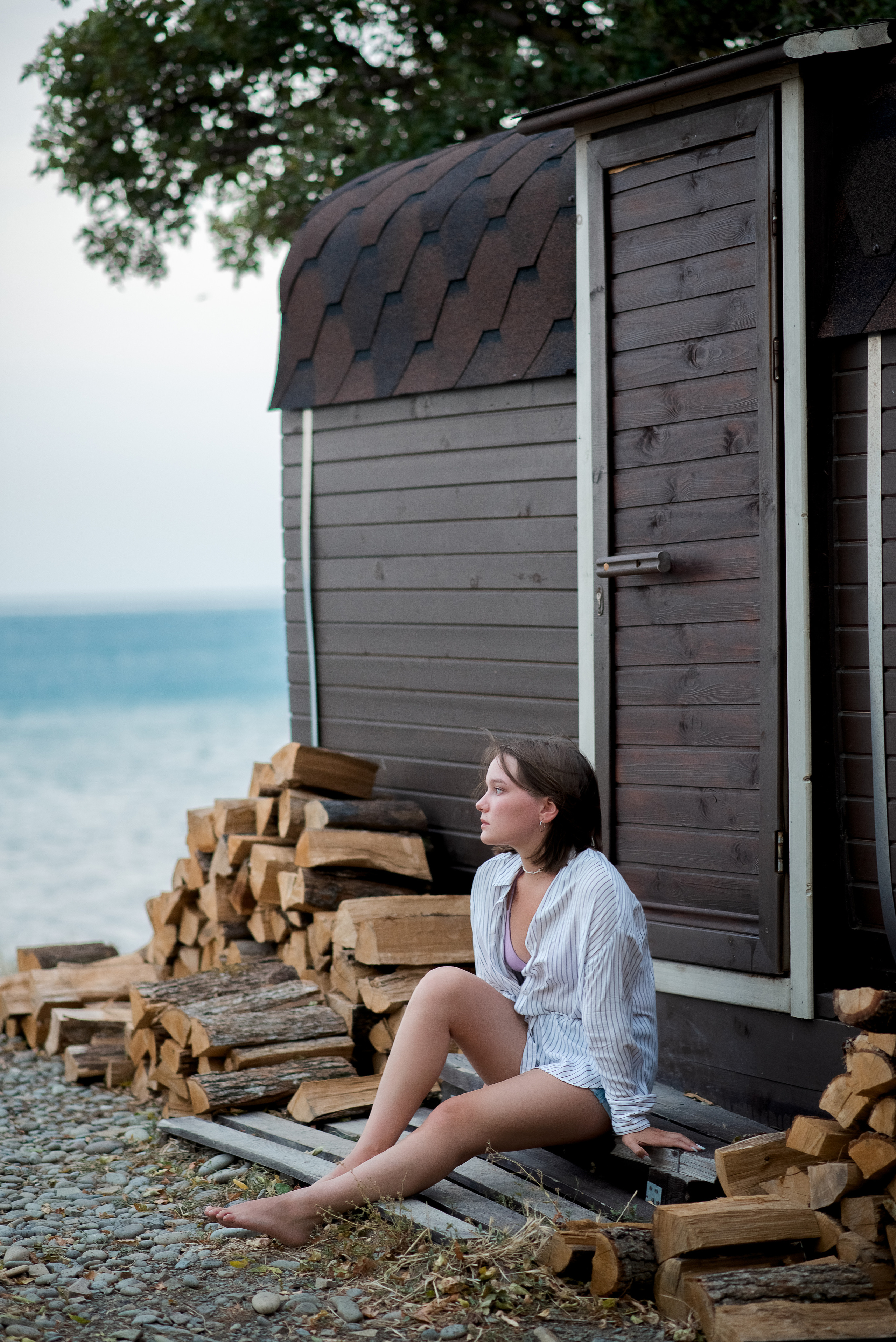 Женский портрет на берегу моря. Детский и семейный фотограф в Йошкар-Оле Светлана Кропочева