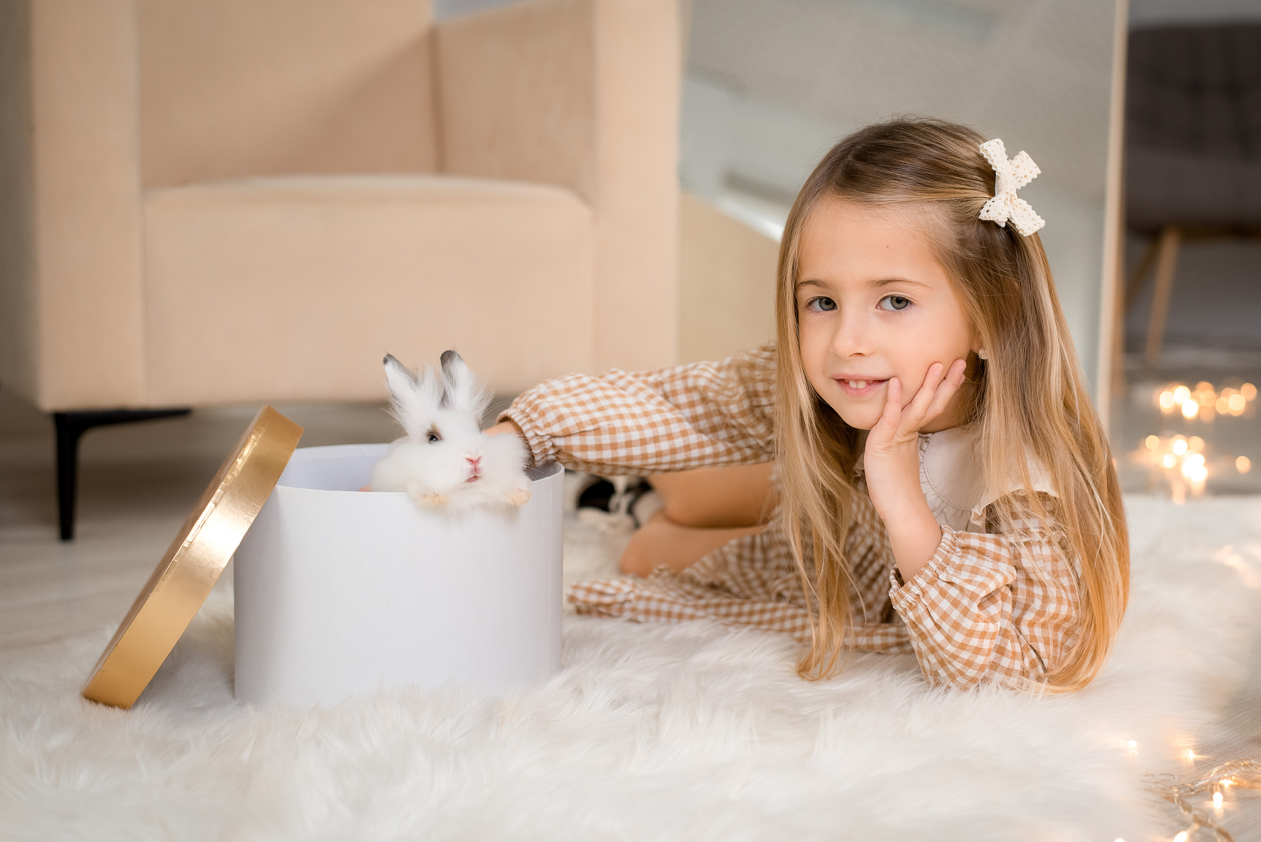 Новогодняя фотосессия мамы с дочками в фотостудии. Детский и семейный фотограф в Йошкар-Оле Светлана Кропочева