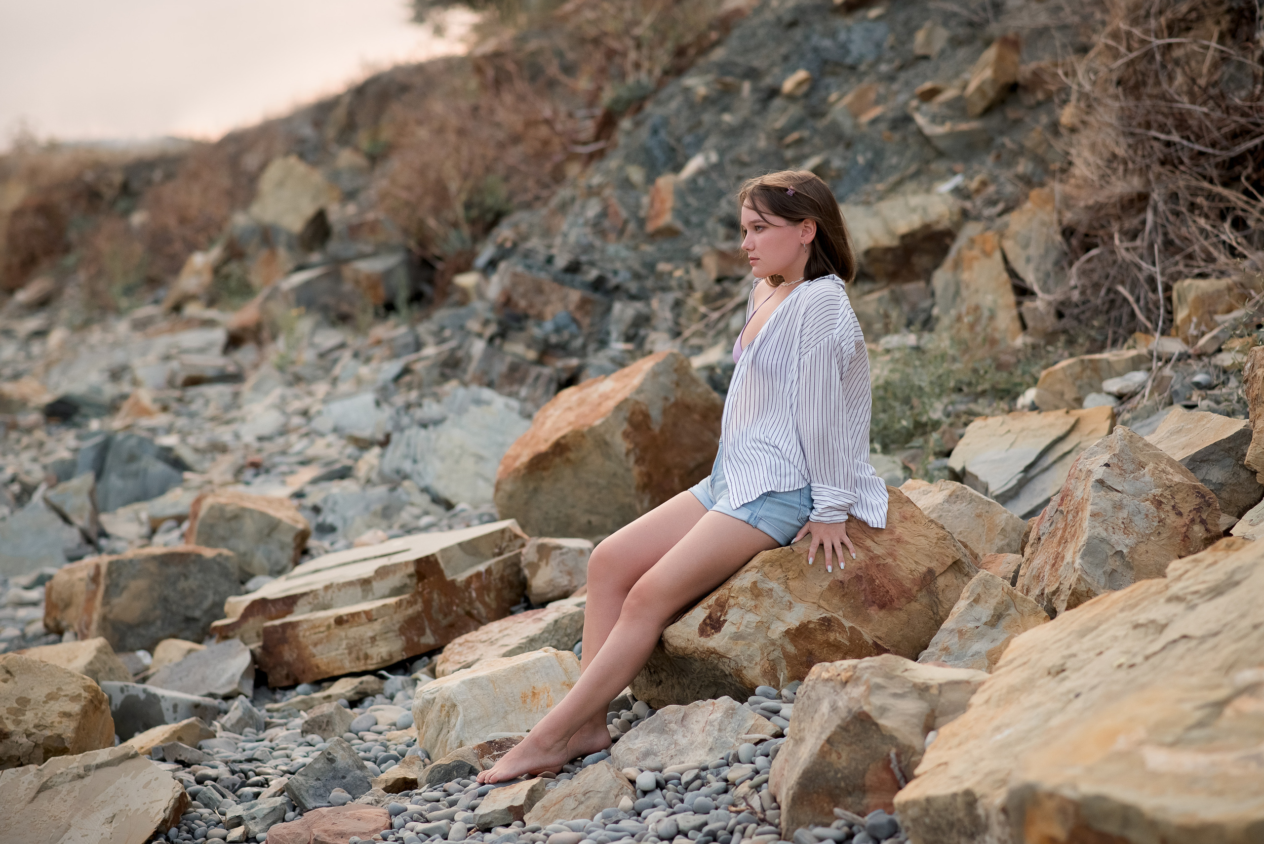 Женский портрет на берегу моря. Детский и семейный фотограф в Йошкар-Оле Светлана Кропочева