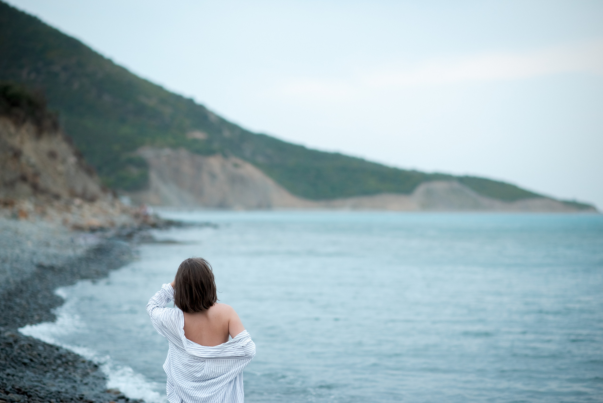Женский портрет на берегу моря. Детский и семейный фотограф в Йошкар-Оле Светлана Кропочева