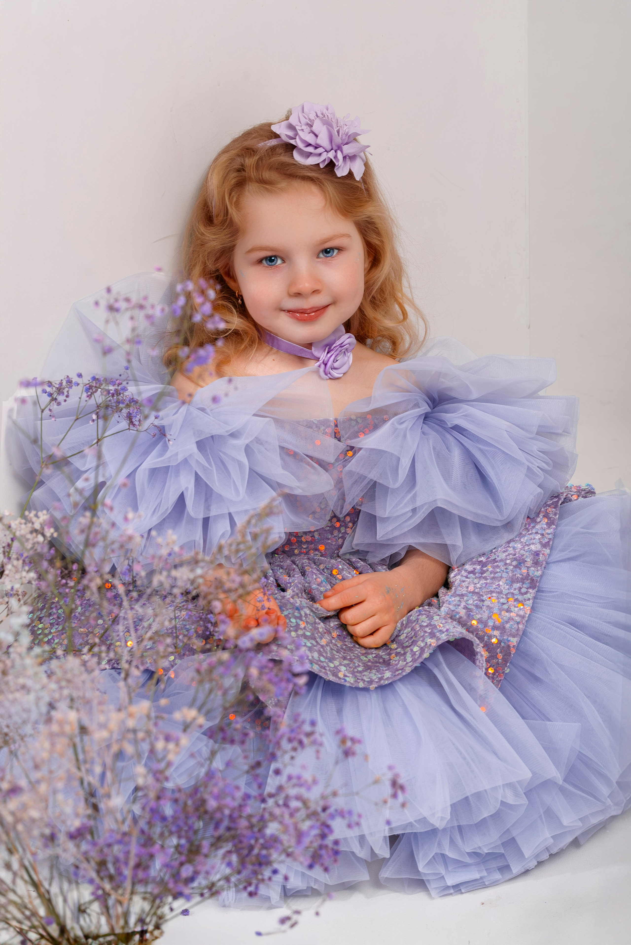 Нежная фотосессия девочки. Детский студийный фотограф Сочи