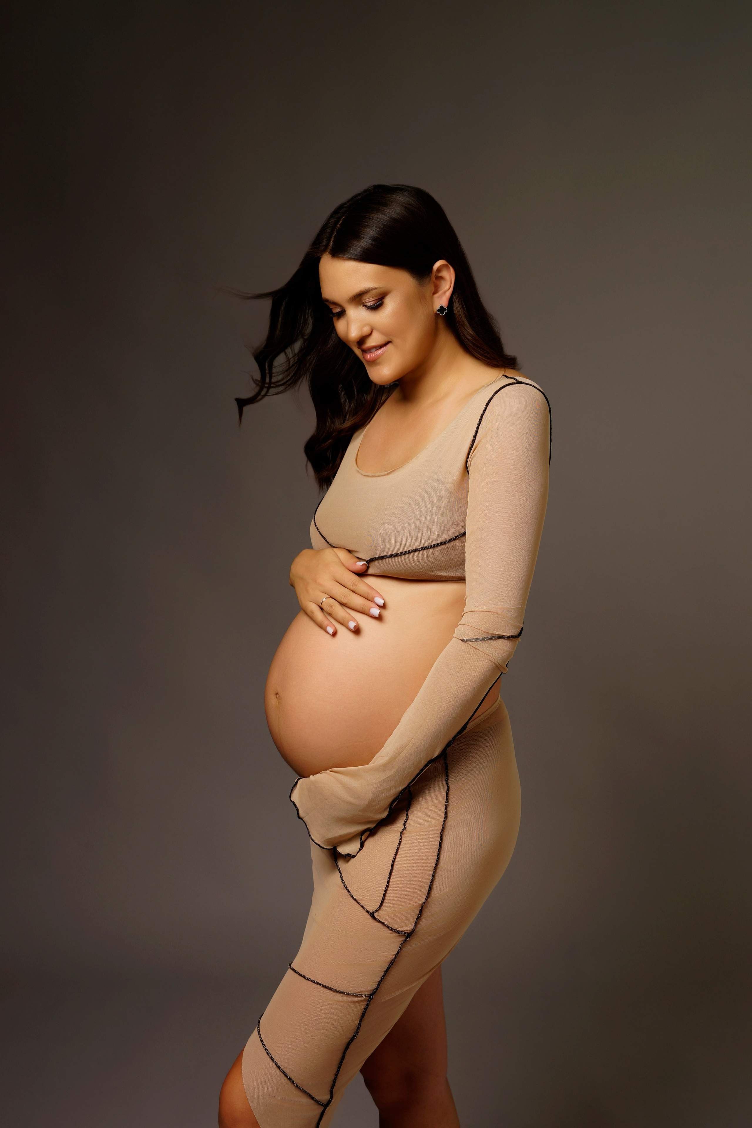 Съёмка беременности в моей фотостудии «НЕБО». Женский фотограф в Химках Алёна Ленёва