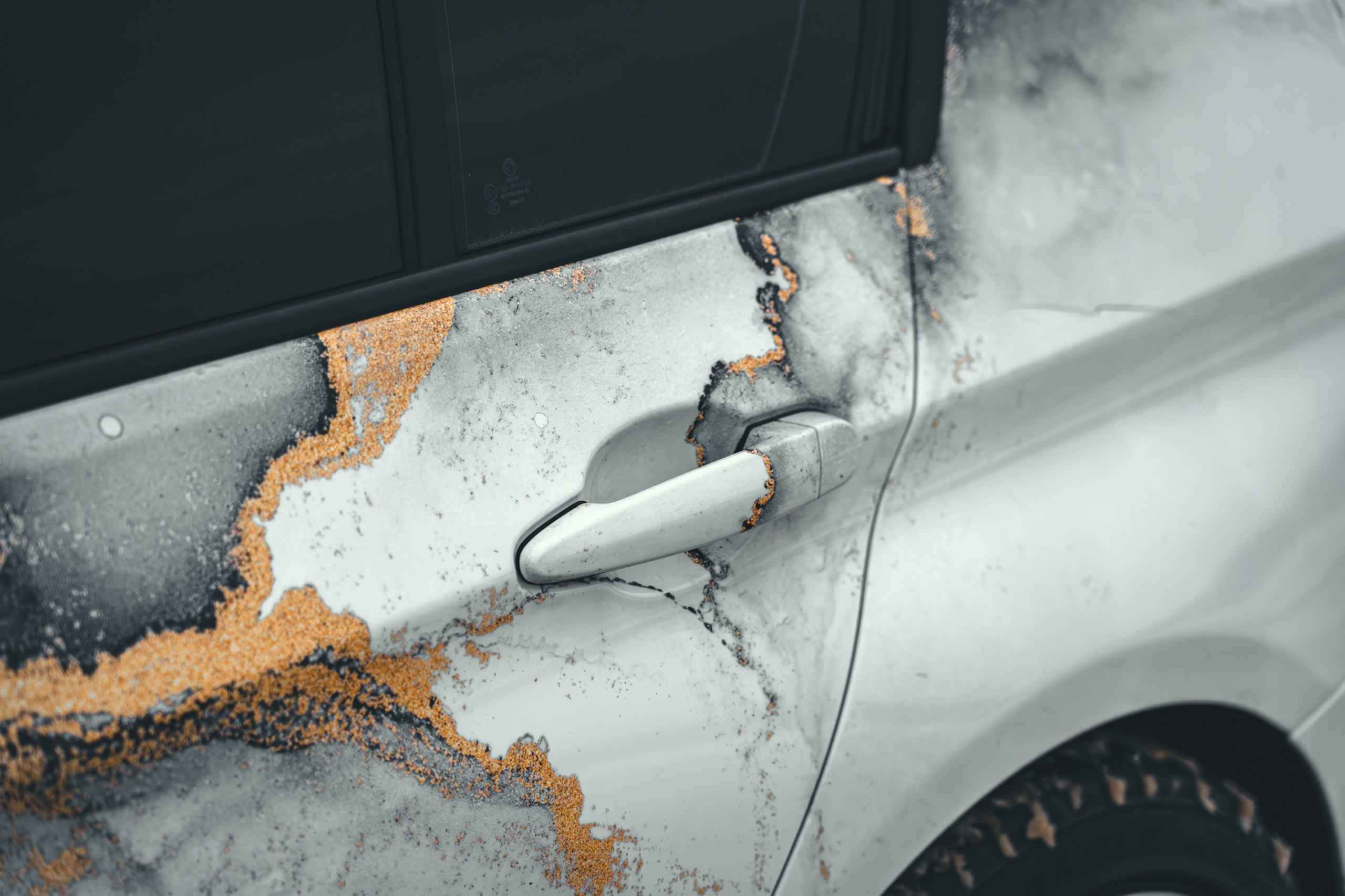 Винилография на BMW 3 F30. Студия дизайна и оклейки авто Barmaley Design