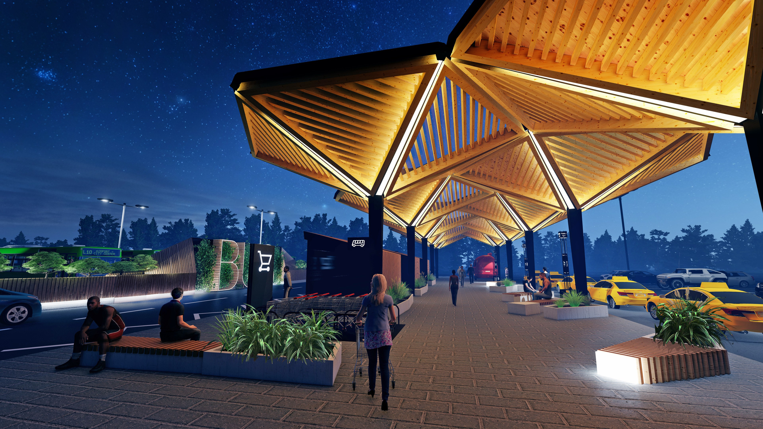 Проект Транспортного хаба ТЦ МЕГА ЕКАТЕРИНБУРГ. Интерьерный дизайнер и художник. Локация в г. Екатеринбурге беру проекты в разных странах