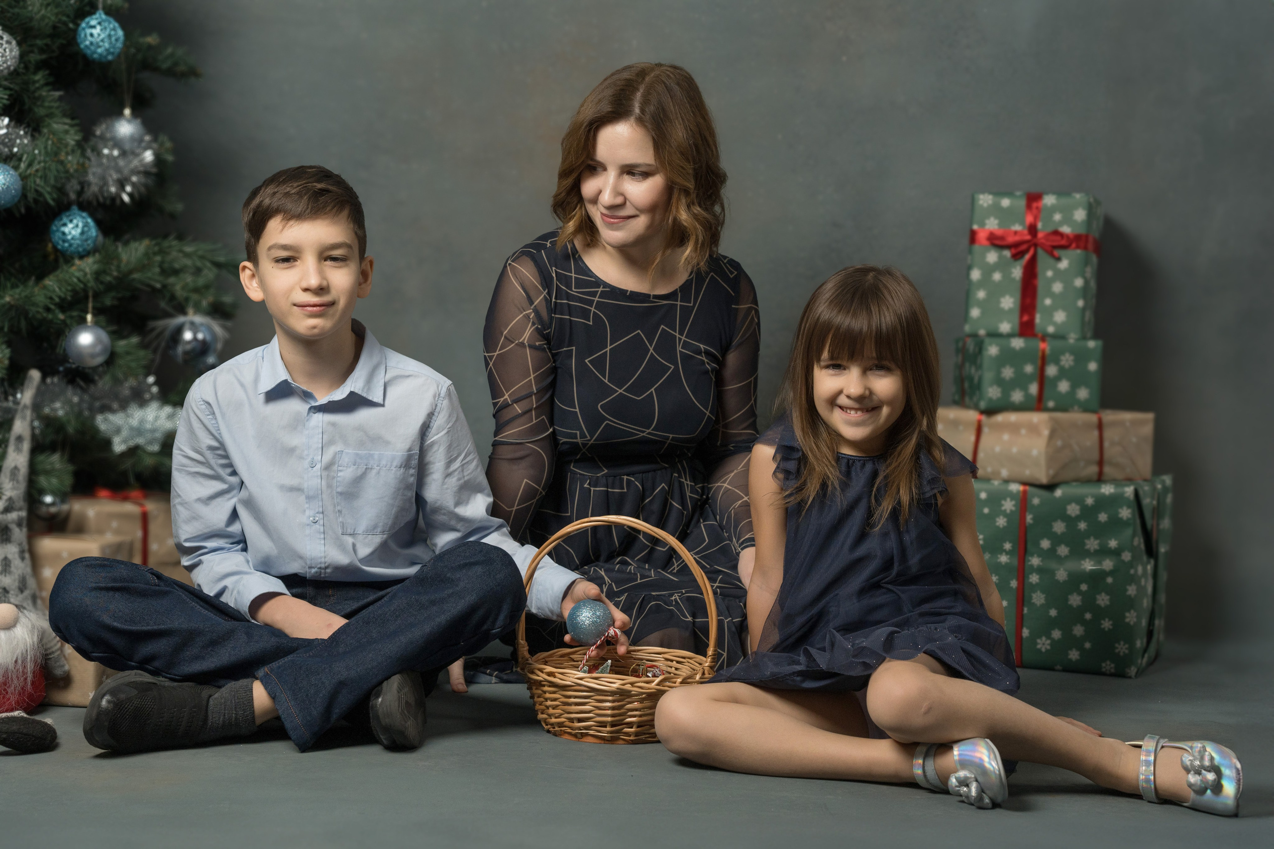 Семейная новогодняя фотосессия
