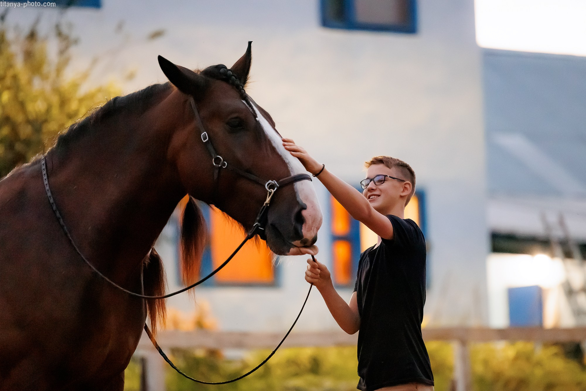 Закатная семейная фотосессия: про Настю и её дружную семью. Фотограф собак, фотограф-анималист Аня Титова (Titanya). Москва