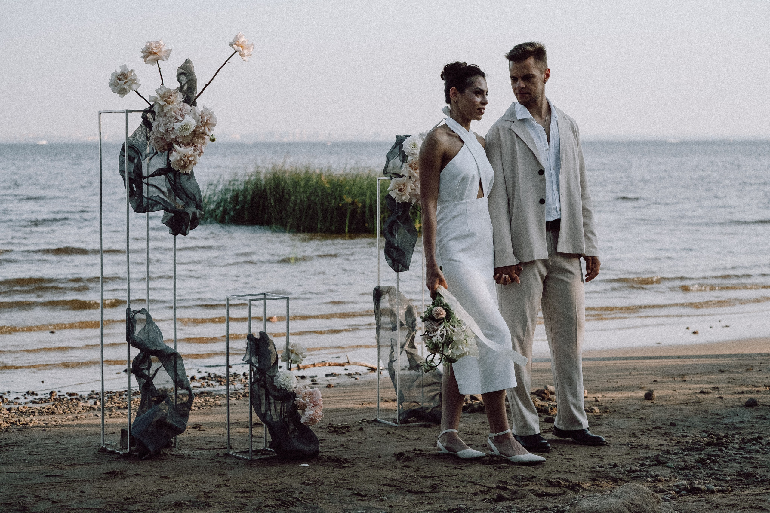 СВАДЕБНАЯ ФОТОСЕССИЯ ВЫЕЗДНОЙ ЦЕРЕМОНИИ (ФИНСКИЙ ЗАЛИВ). Профессиональный фотограф, Санкт-Петербург — Виктория Богомолова