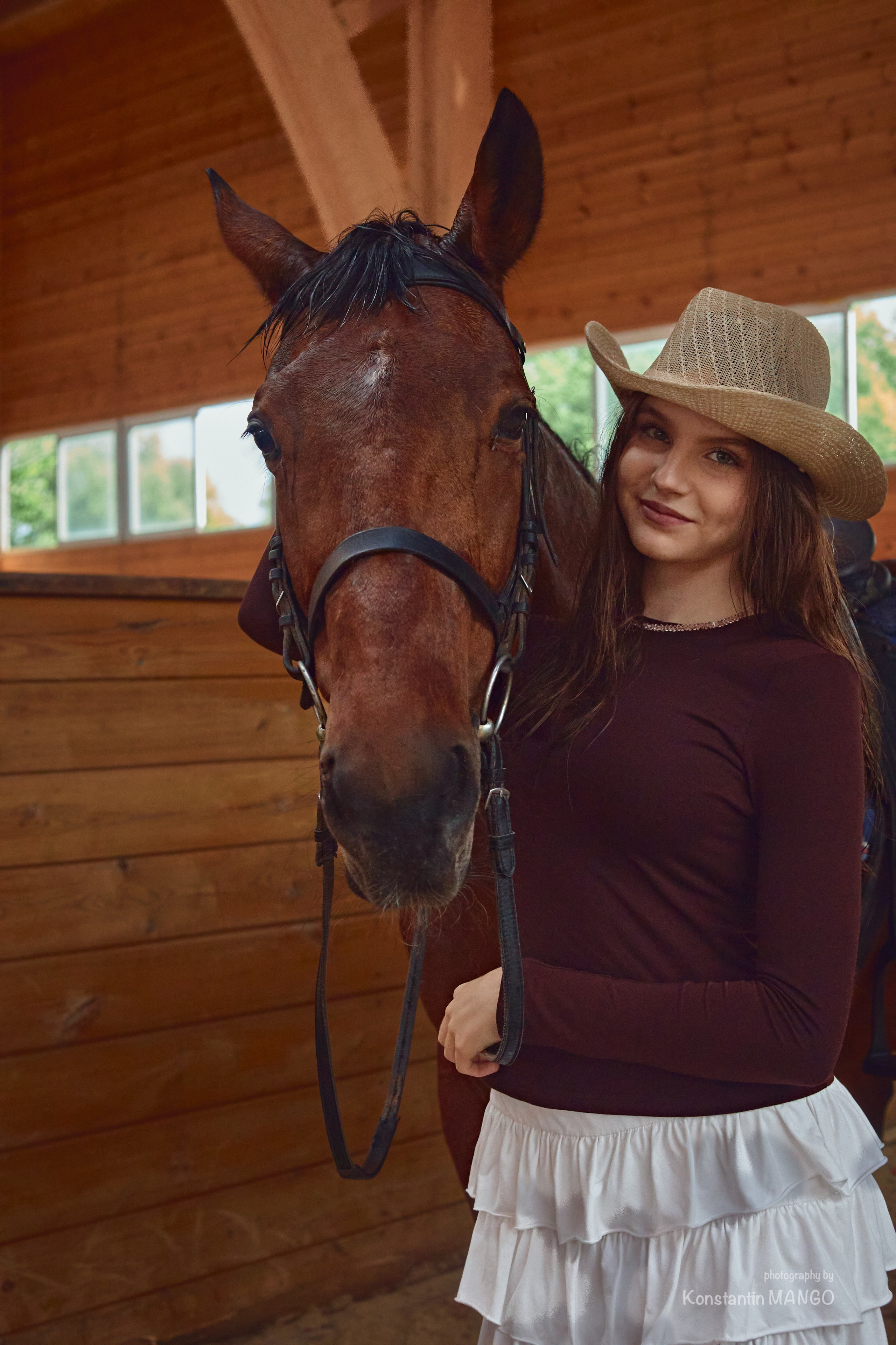 Фотопрогулка для Виктории и Полины на лошадях. Фотограф в Рязани. Свадьба, семейное фото, портрет. Константин Манго