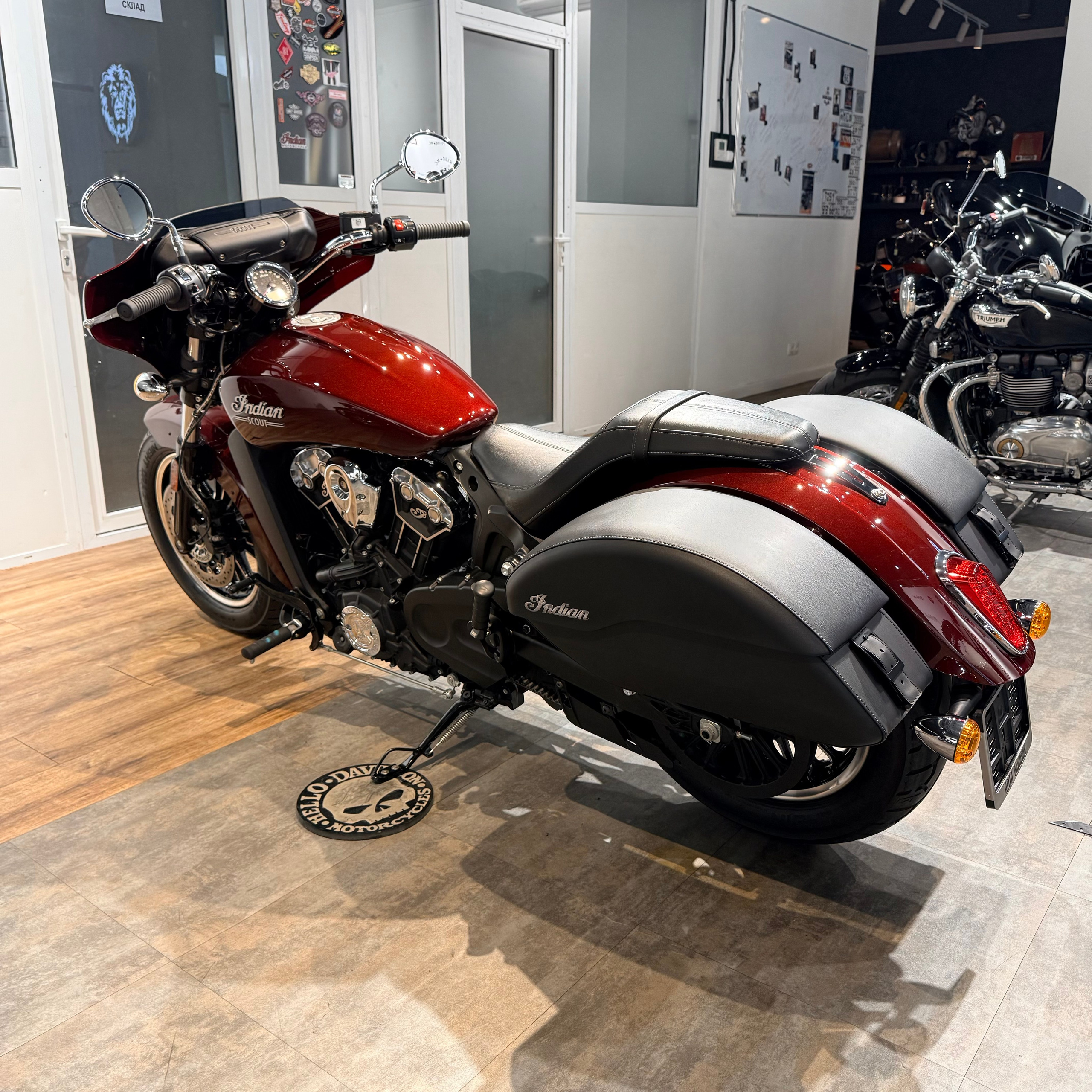 2022 INDIAN Scout Touring Maroon Metallic (VIN *56KM*0101). Hello Davidson, Москва. Только хорошие мотоциклы…