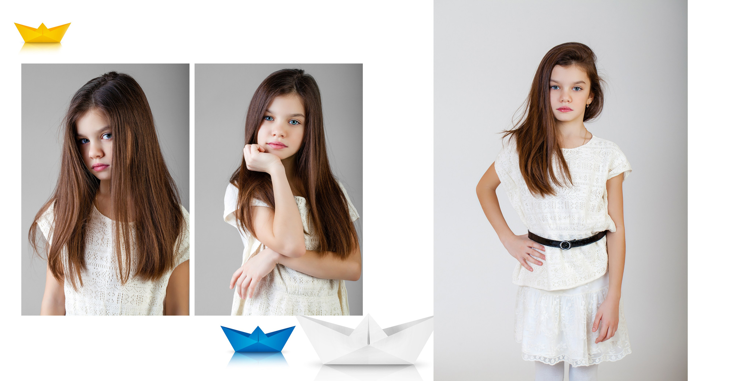 Выпускной альбом для 1 и 4 классов, дизайн Оригами самолетик, medlori fotobook