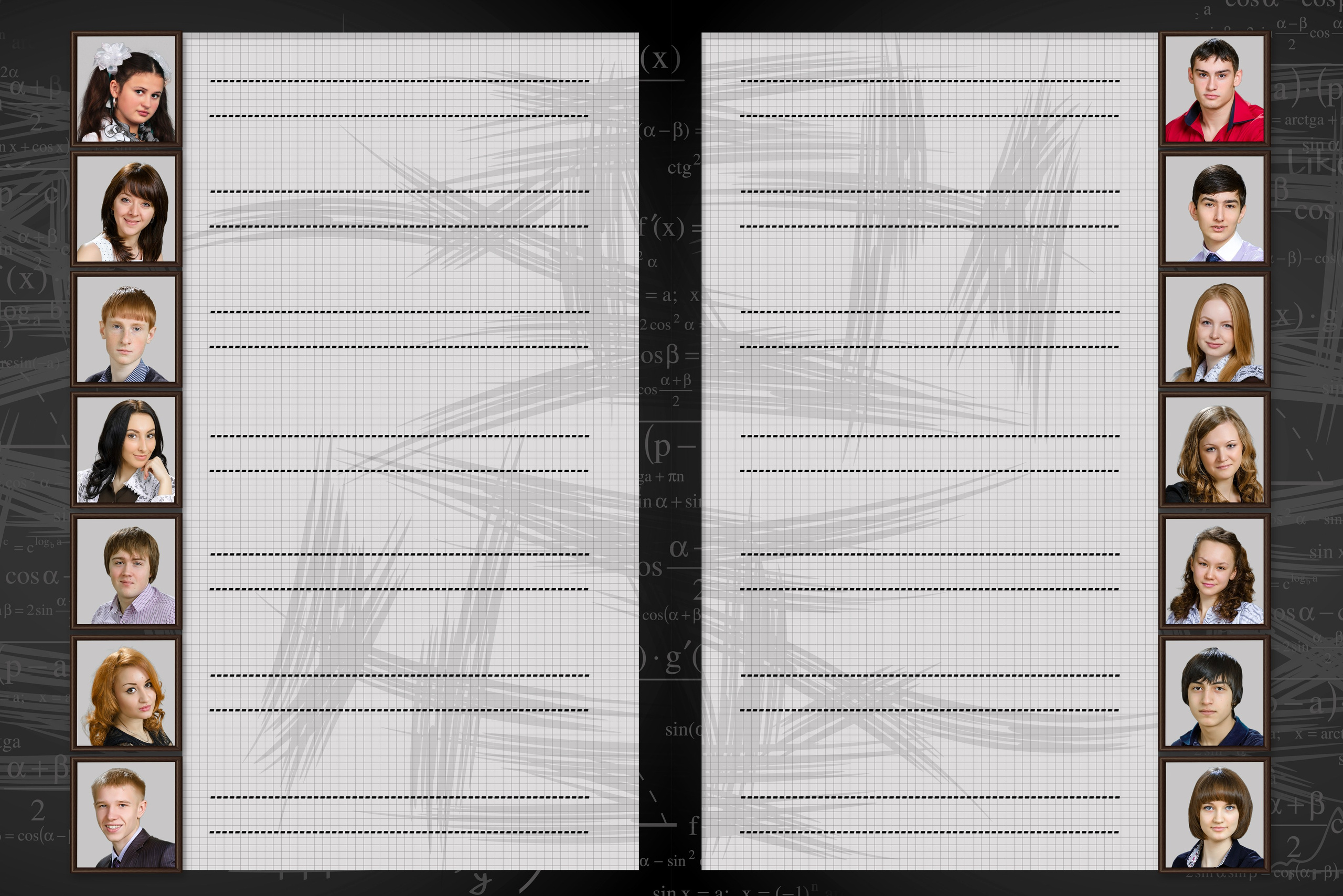 Шаблон 49 Старшая школа «Наш выпускной». Medlori fotobook Выпускные альбомы в Липецке Лариса Медведева