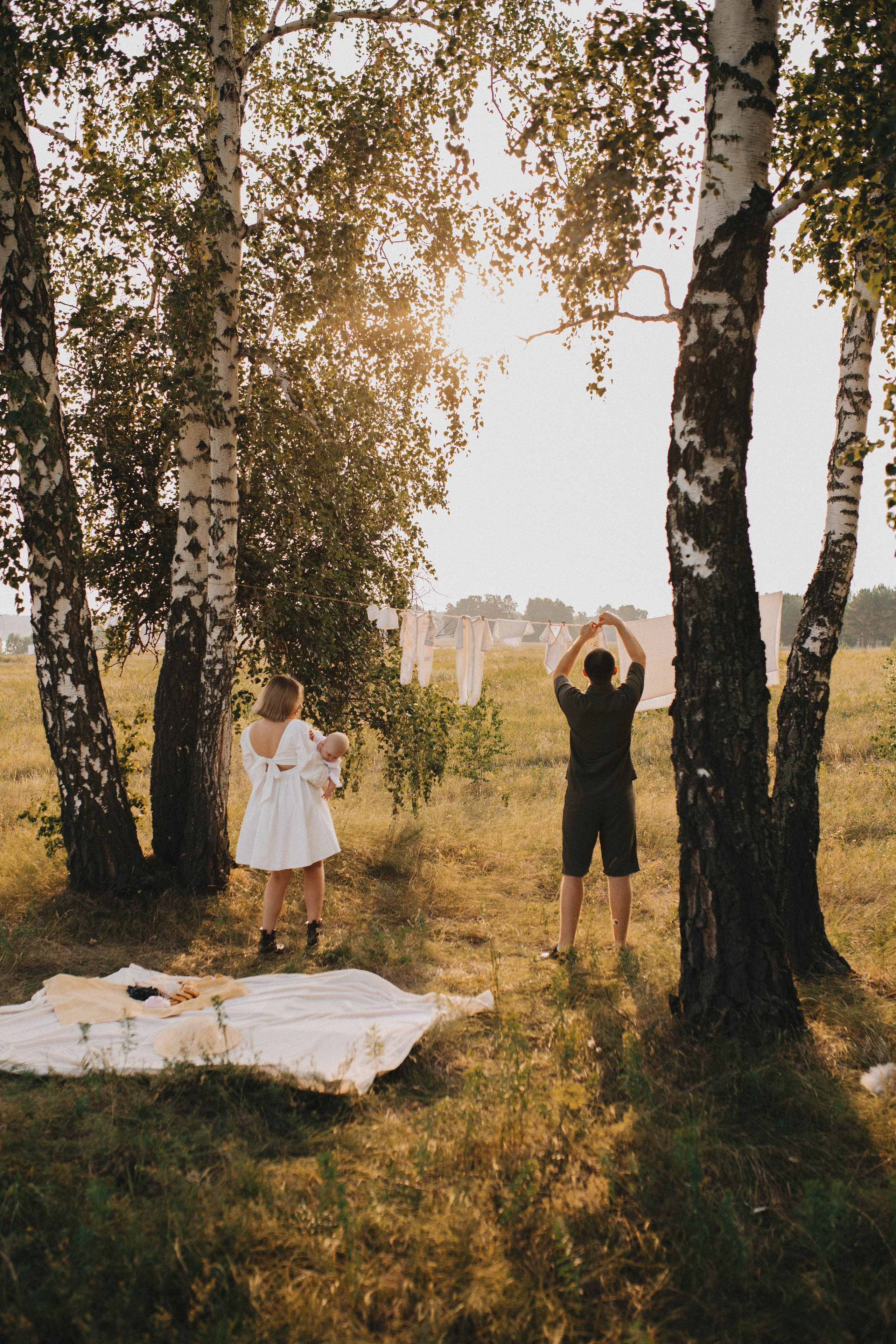 Семейный вечер в деревне. Свадебный фотограф Новосибирск