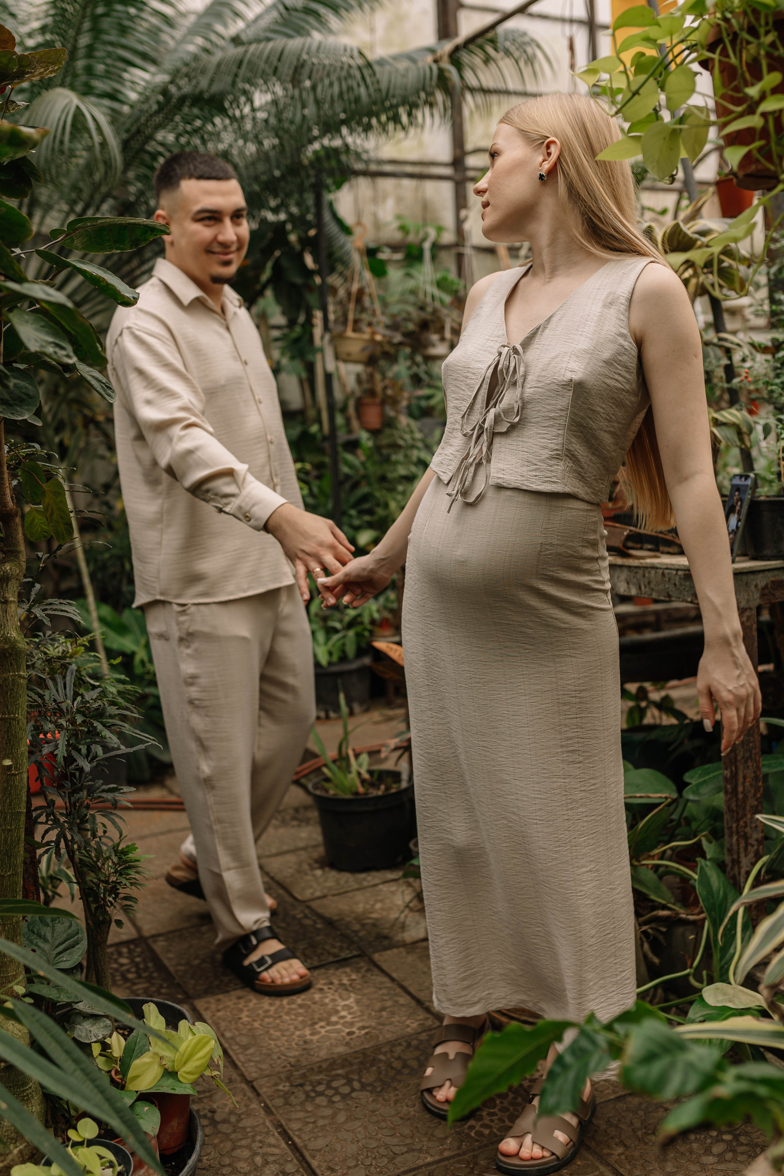 В оранжерее. Фотограф Александра Кузнецова