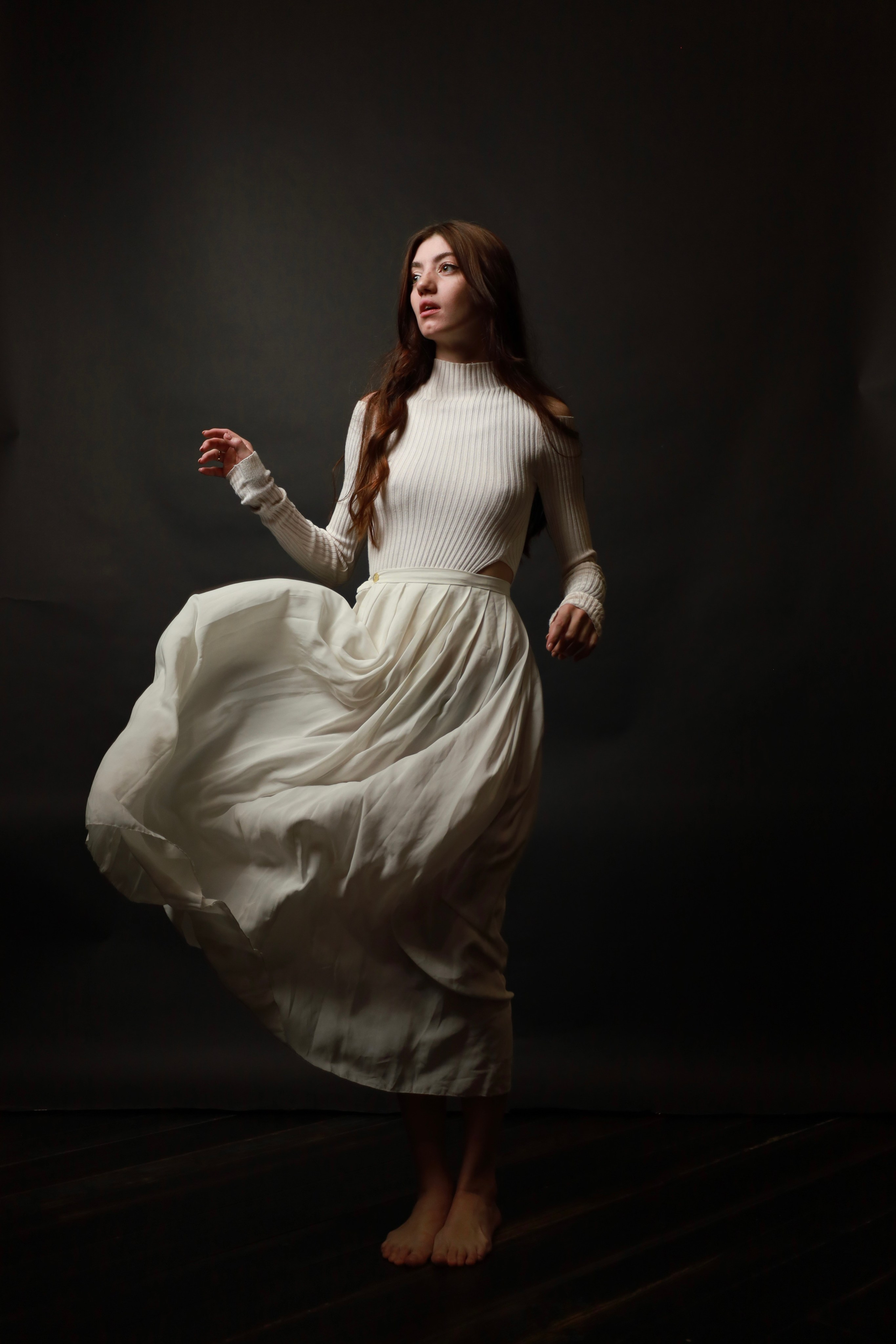 Валерия. Воздушная фотосъемка в студии. Портретный фотограф Панферова Регина г. Санкт-Петербург, г. Казань