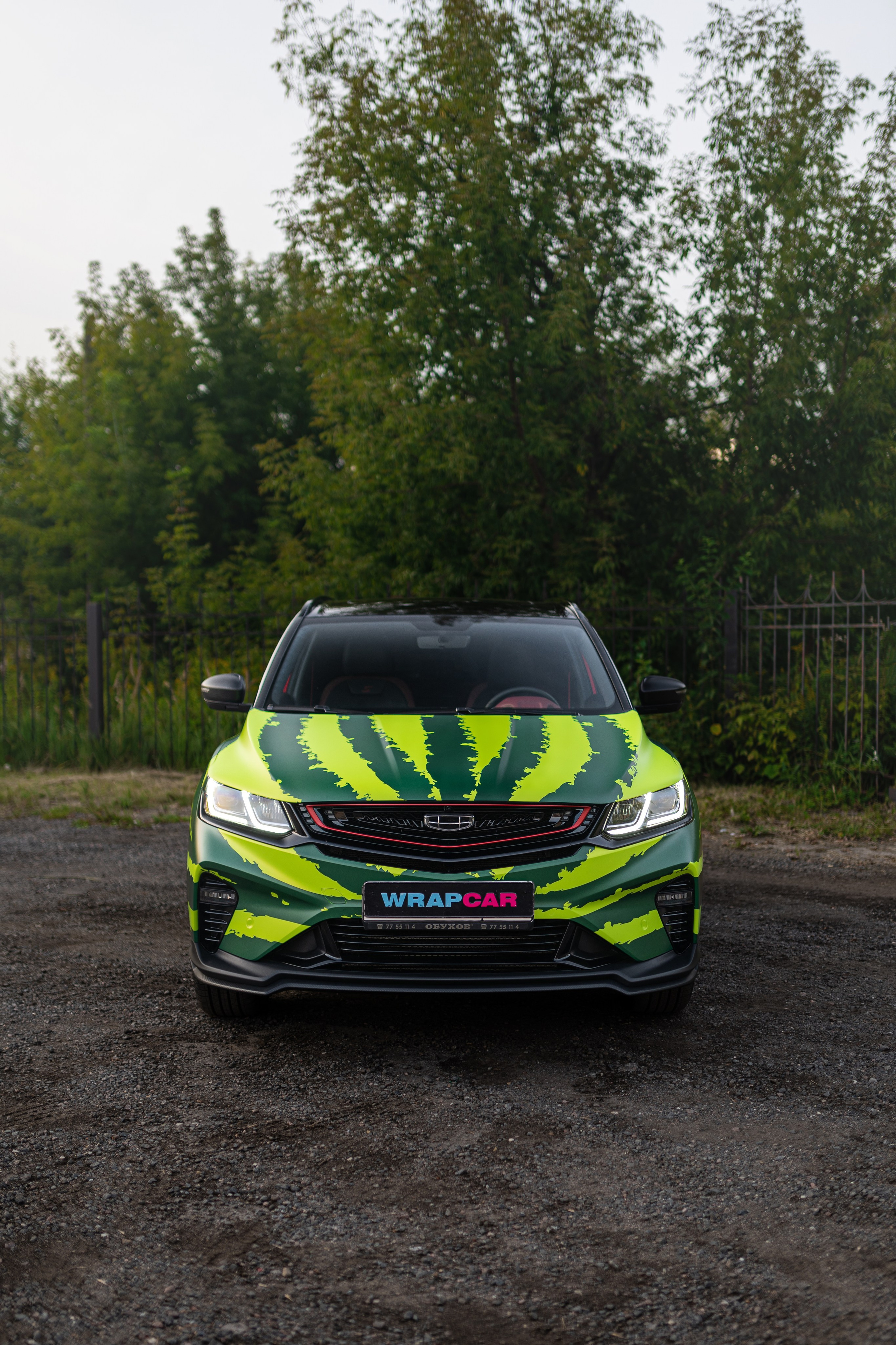 Винилография на Geely Coolray. Студия дизайна и оклейки авто Barmaley Design
