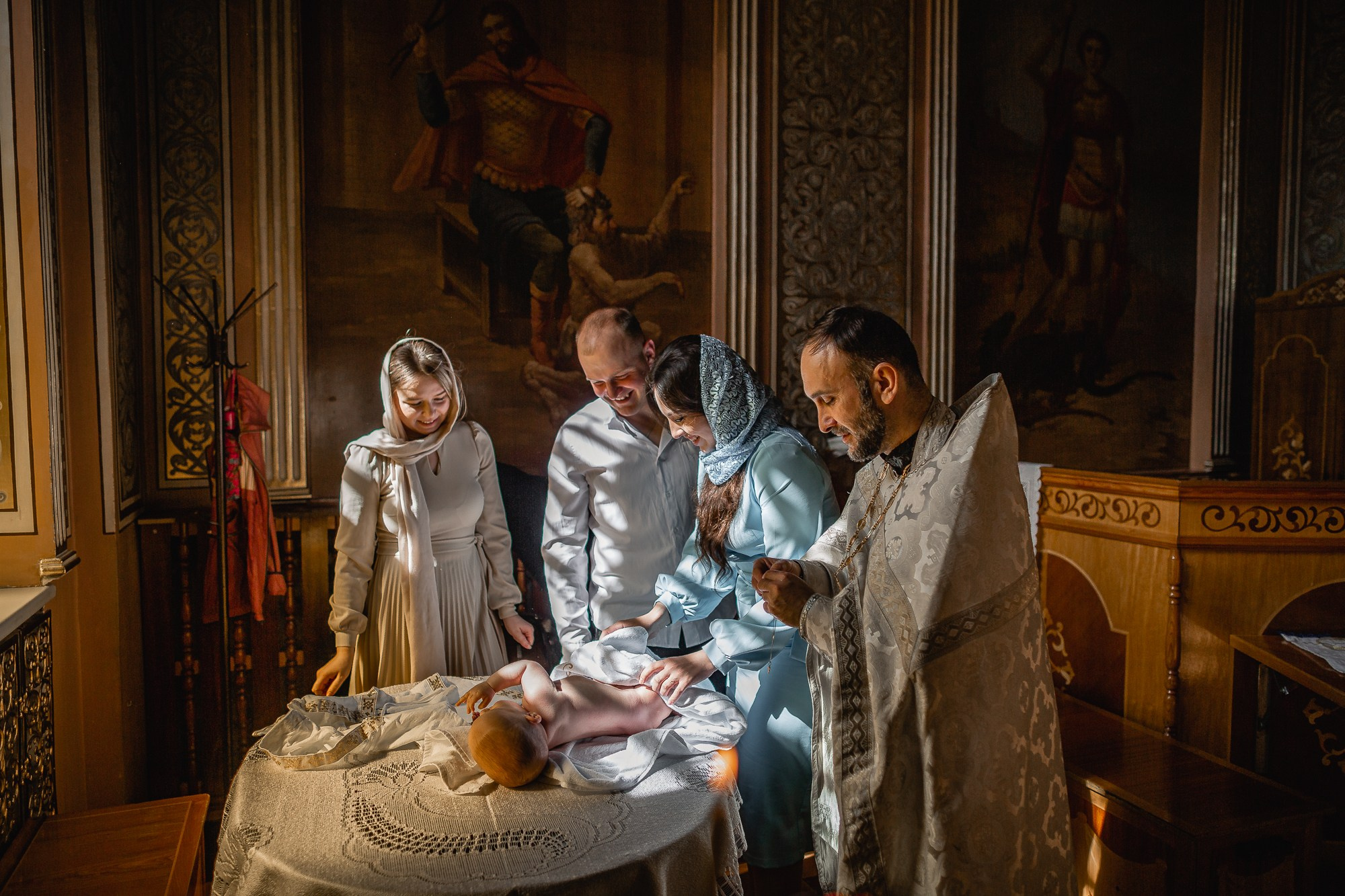 КРЕЩЕНИЕ АРТЕМА (Н. Белого). Семейный фотограф новорождённых в Серпухове Юлия Новикова +79637785957