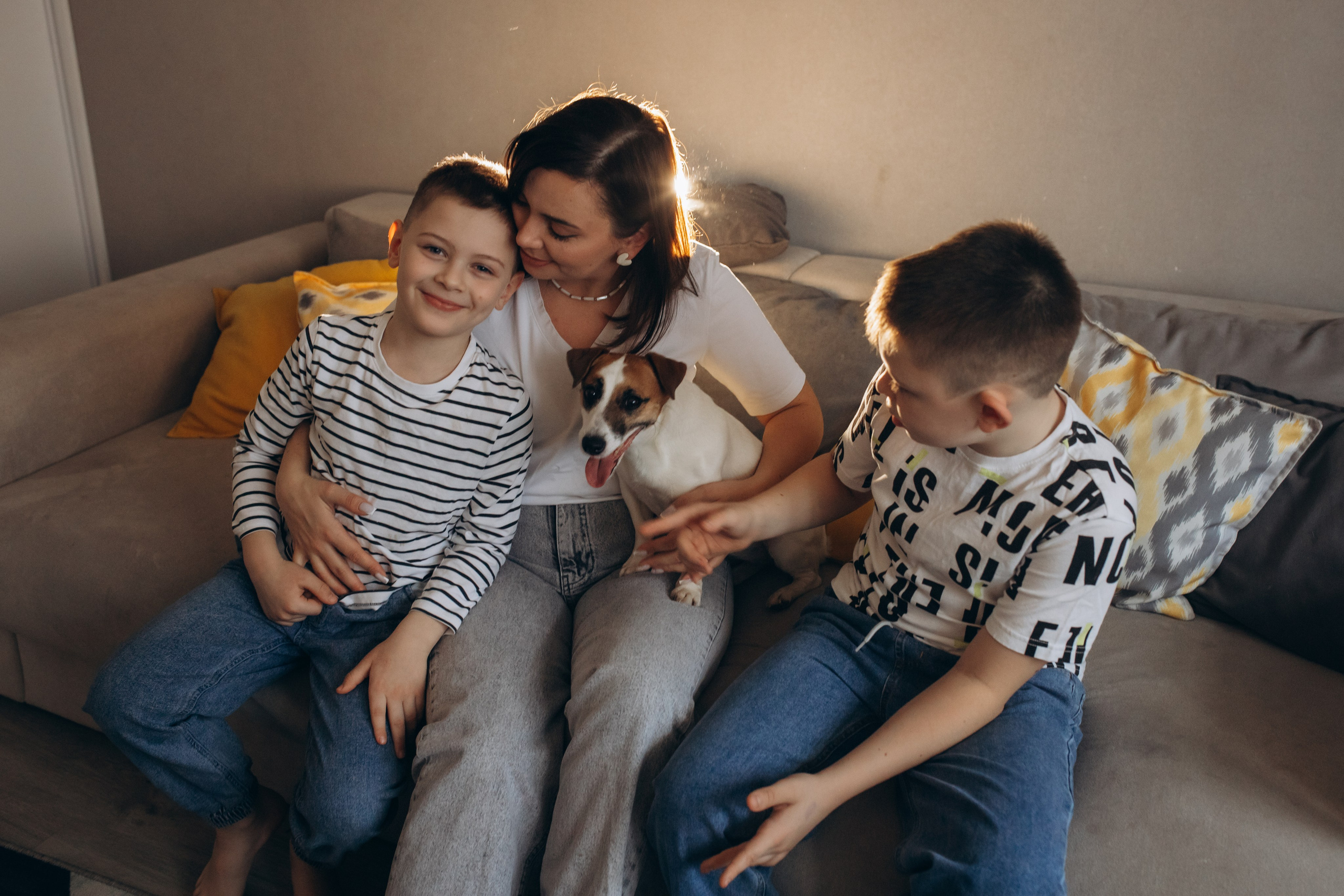 Татьяна, Захар, Миша. Семейный и домашний фотограф в Москве и МО Королева Валерия