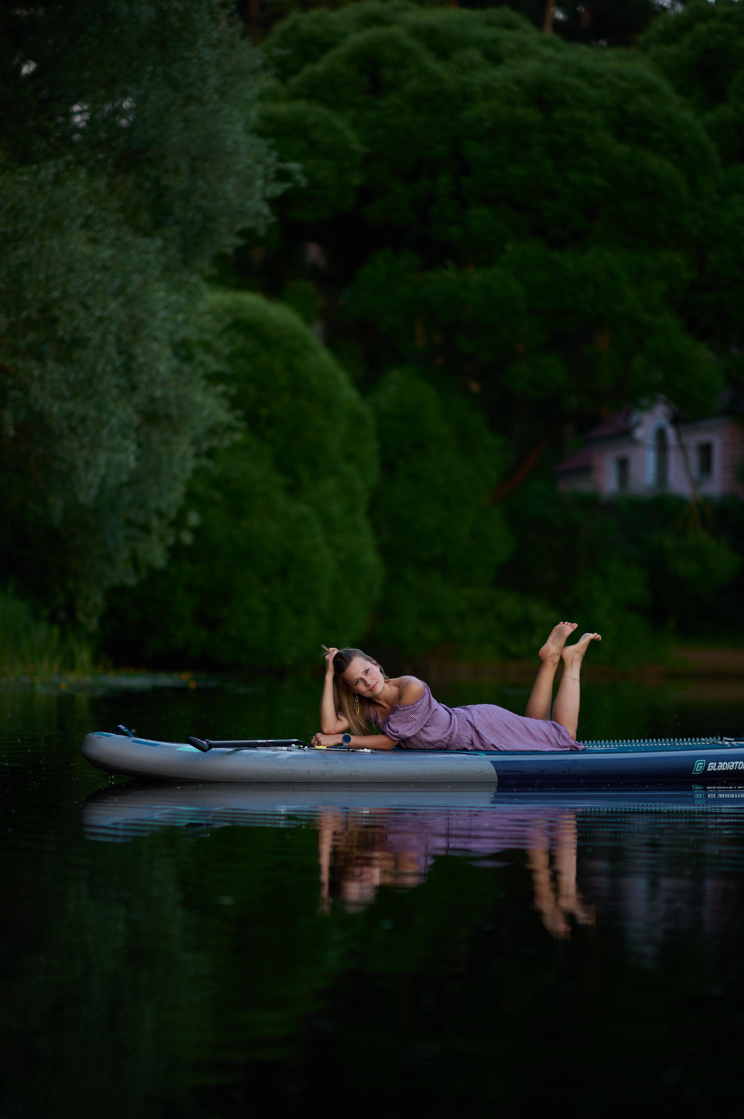 Катя. Фотосъемки на сапах, Москва. Сплавы на сапах