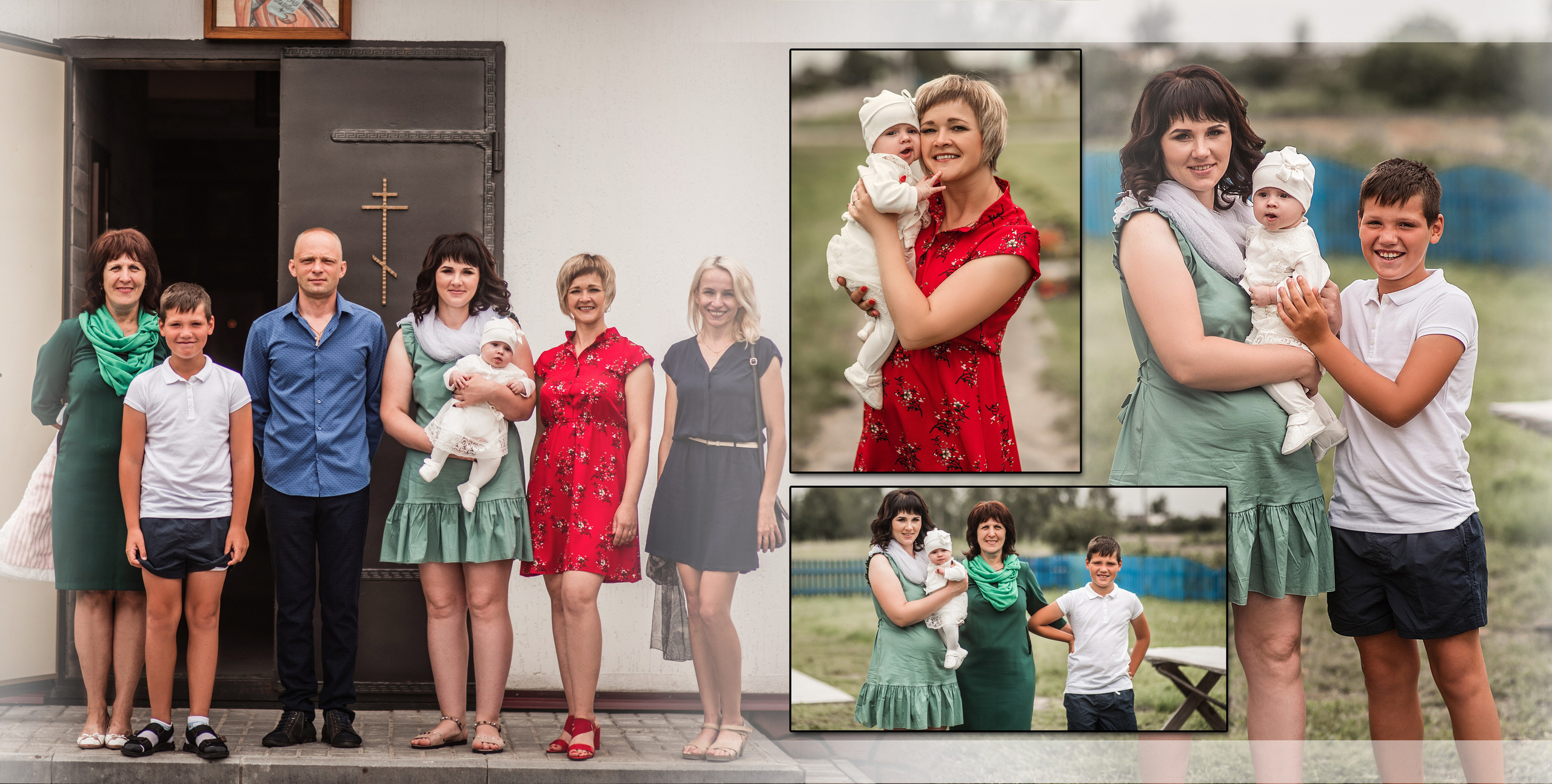 ✓ Фотокнига " Крещение Марьяны». Фотограф Юрий Якименко. Школьный, семейный и свадебный фотограф в Гоме