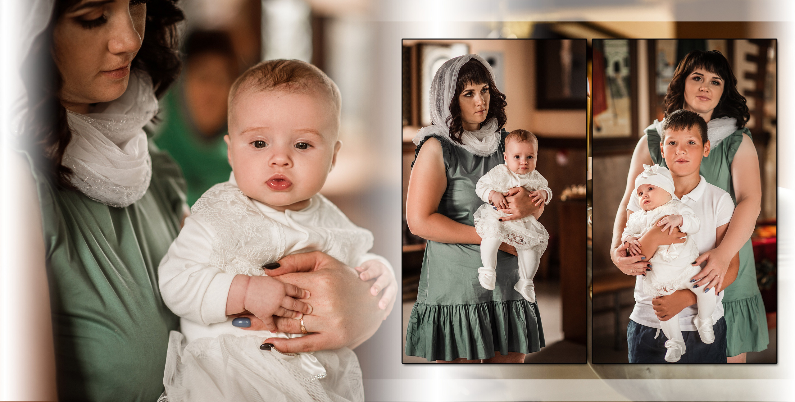 ✓ Фотокнига " Крещение Марьяны». Фотограф Юрий Якименко. Школьный, семейный и свадебный фотограф в Гоме