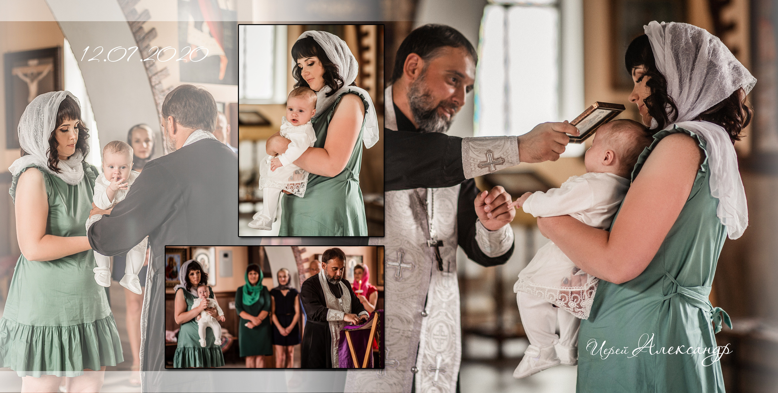 ✓ Фотокнига " Крещение Марьяны». Фотограф Юрий Якименко. Школьный, семейный и свадебный фотограф в Гоме