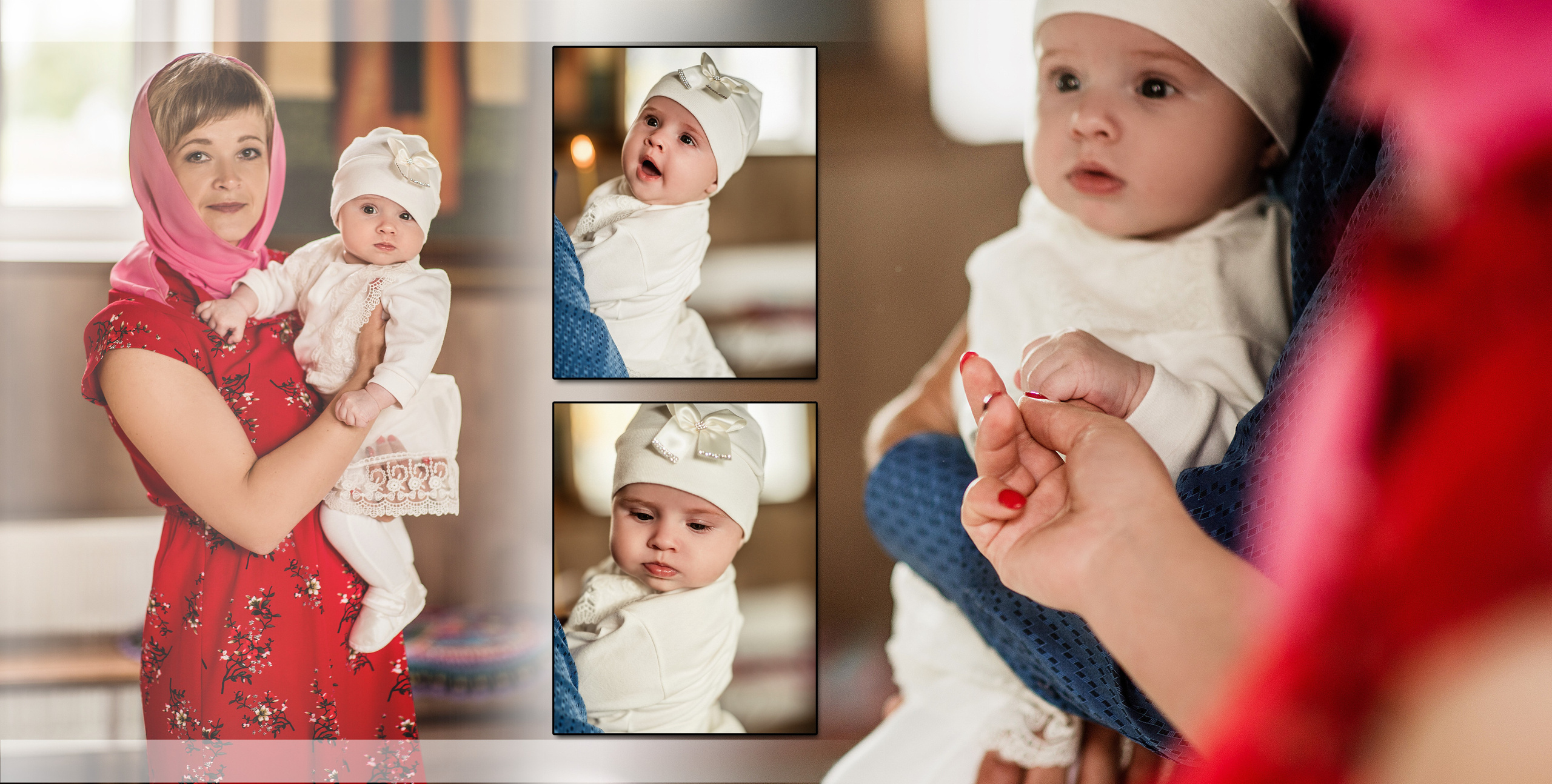 ✓ Фотокнига " Крещение Марьяны». Фотограф Юрий Якименко. Школьный, семейный и свадебный фотограф в Гоме