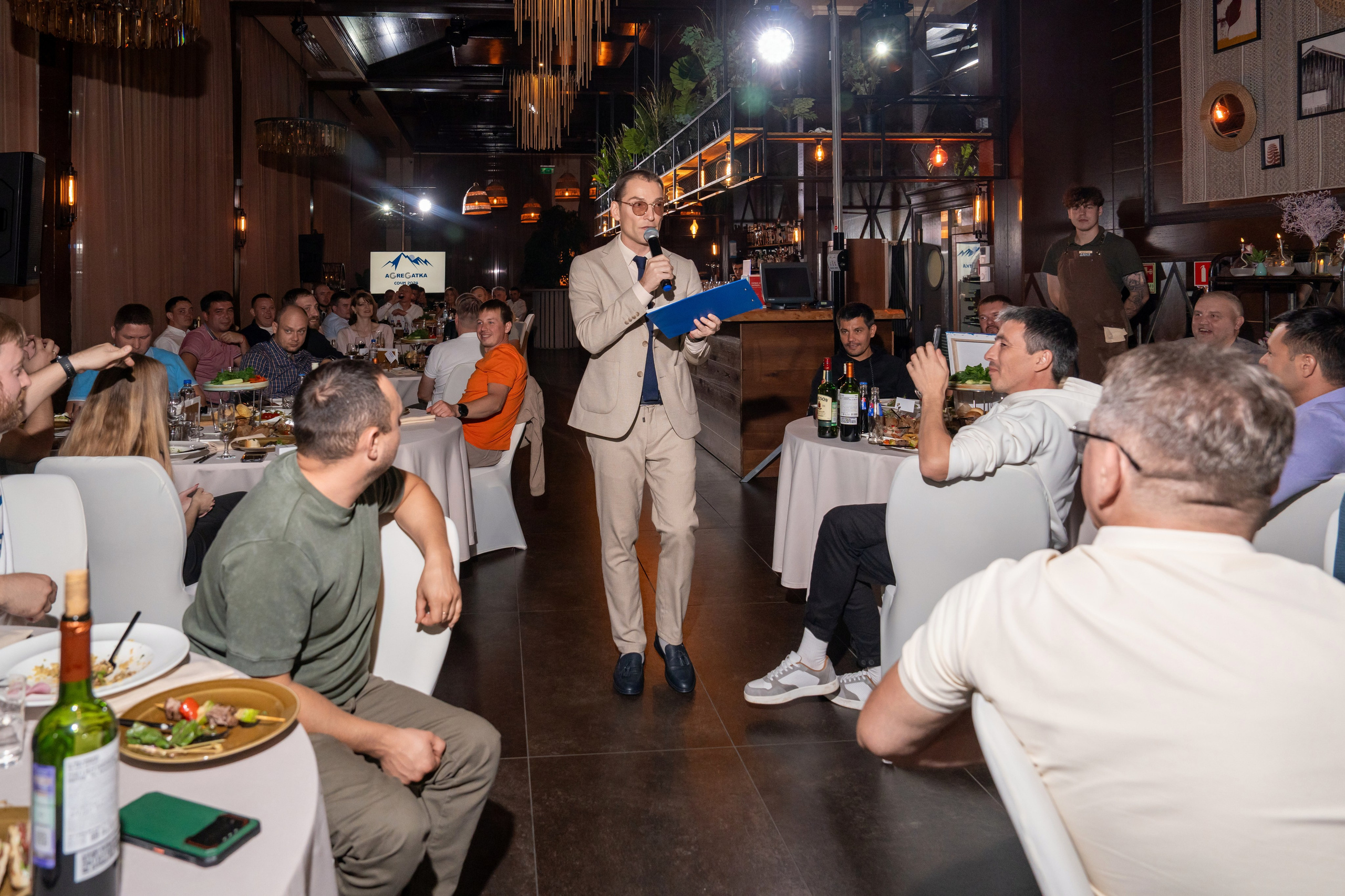 Гала-ужин для компании «Agregatka». Репортажный фотограф в Красной Поляне и Сочи Павлюченко Екатерина