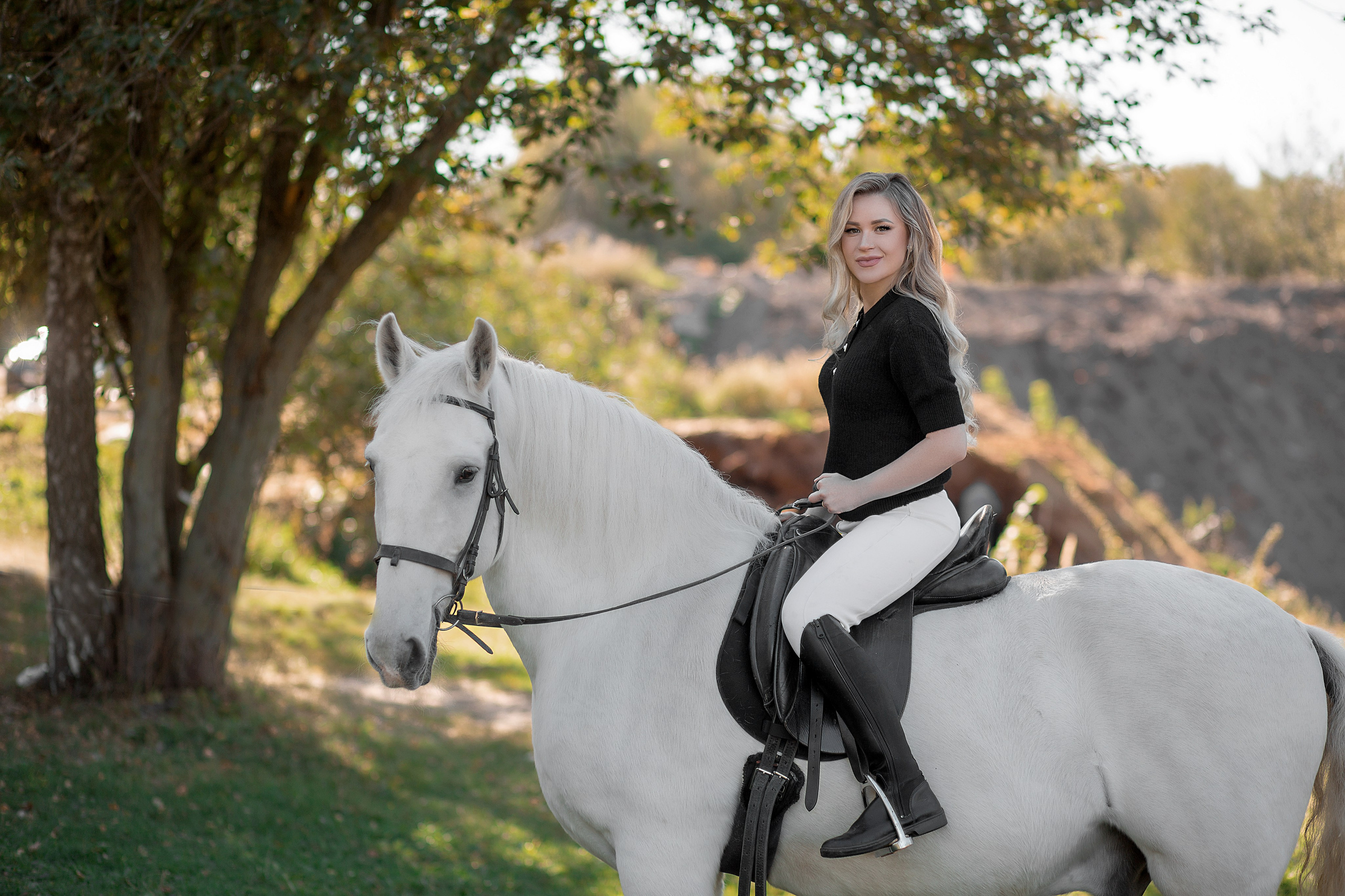 Наталья и Воробей. Фотосессия с лошадьми в Нижнем Новгороде